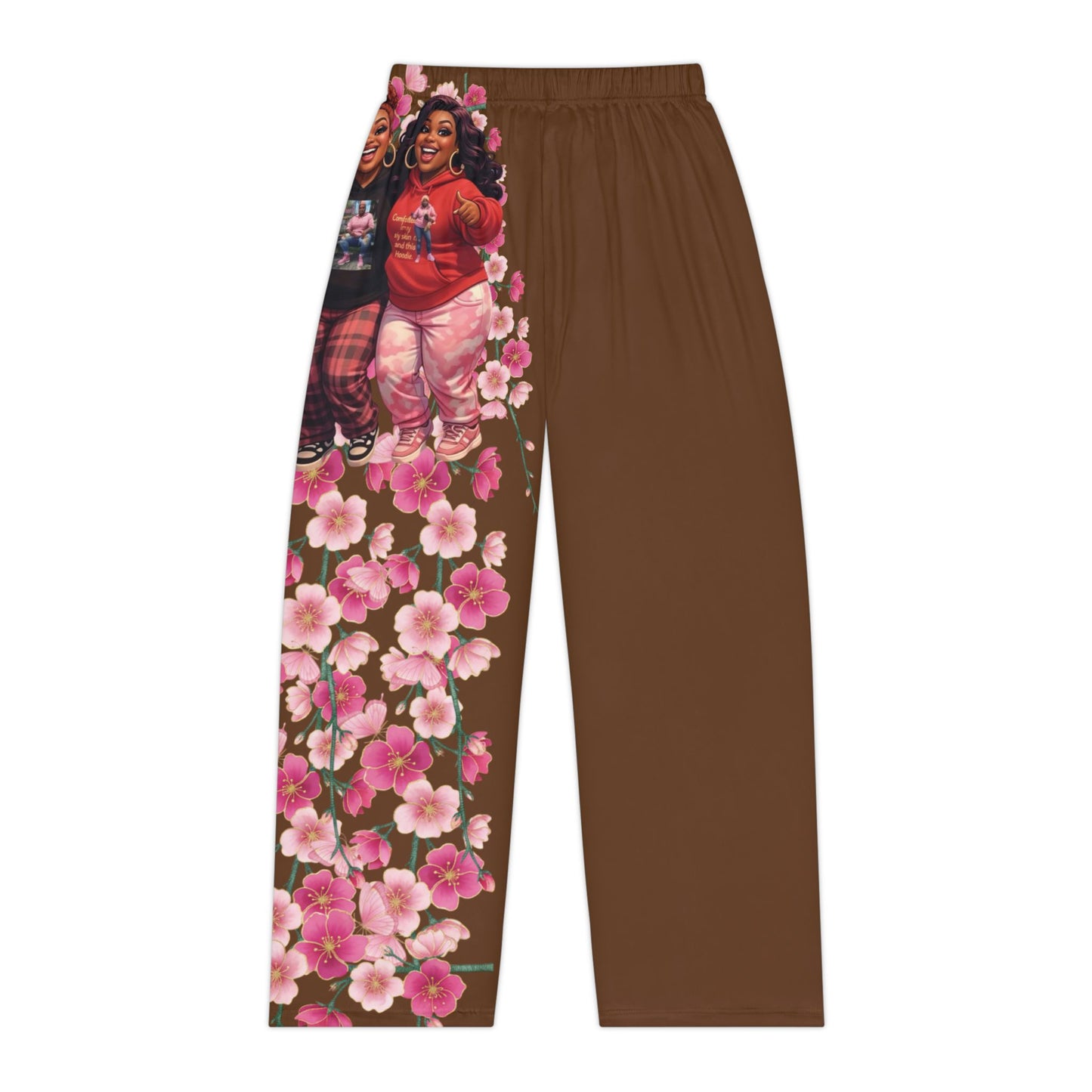 The Sista Keeper Soft-Life Lounge Pants | Plus Size Floral Sleepwear | Kall Her Beauti
