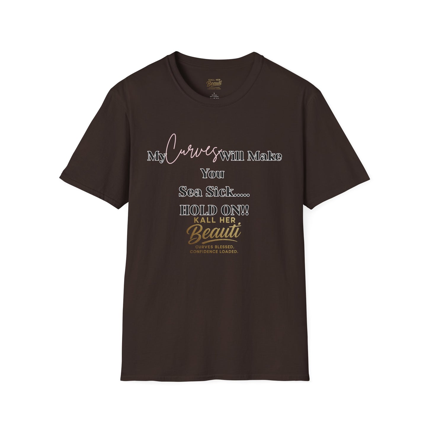 The "Curves will Make You Sea Sick" Signature Tee | Plus Size Affirmation Streetwear