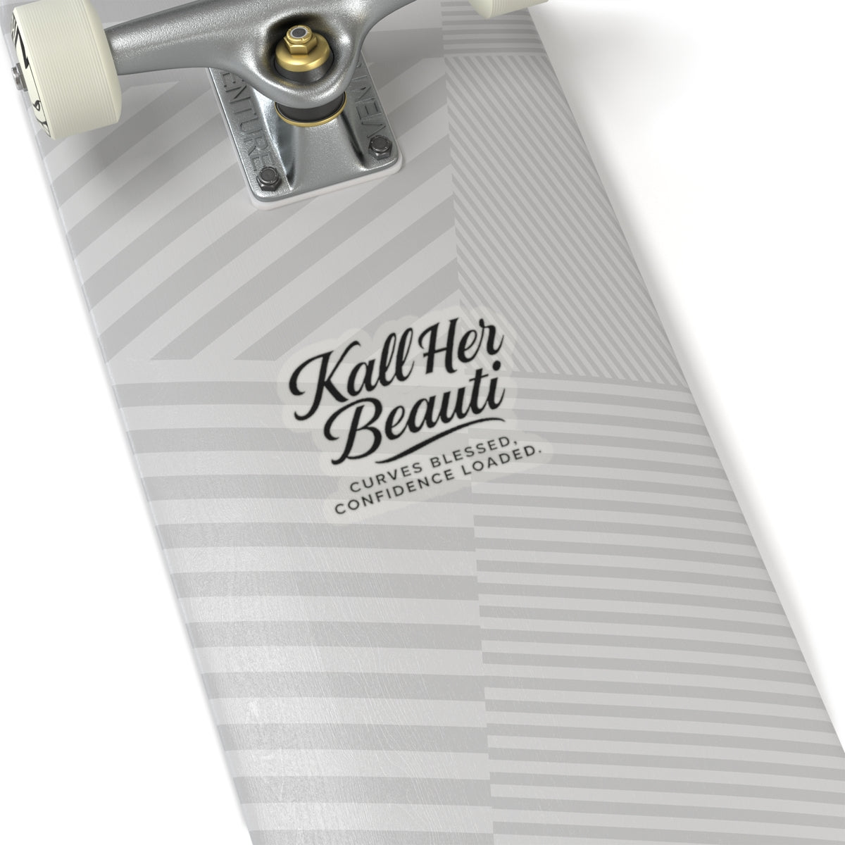 Kall Her Beauti kiss-cut sticker | Curves Blessed, Confidence Loaded