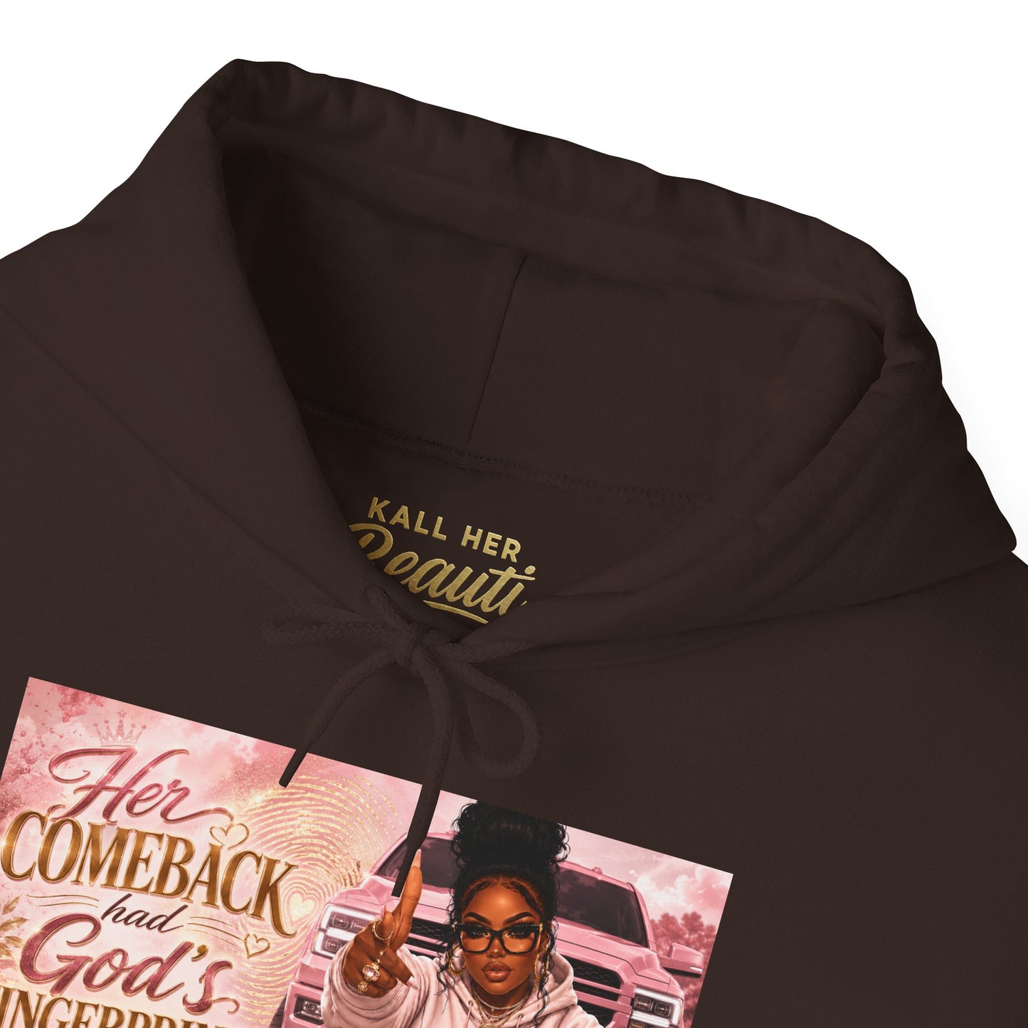 Her Comeback Had God’s Fingerprints All Over It Hoodie| Kall Her Beauti™ Faith Collection