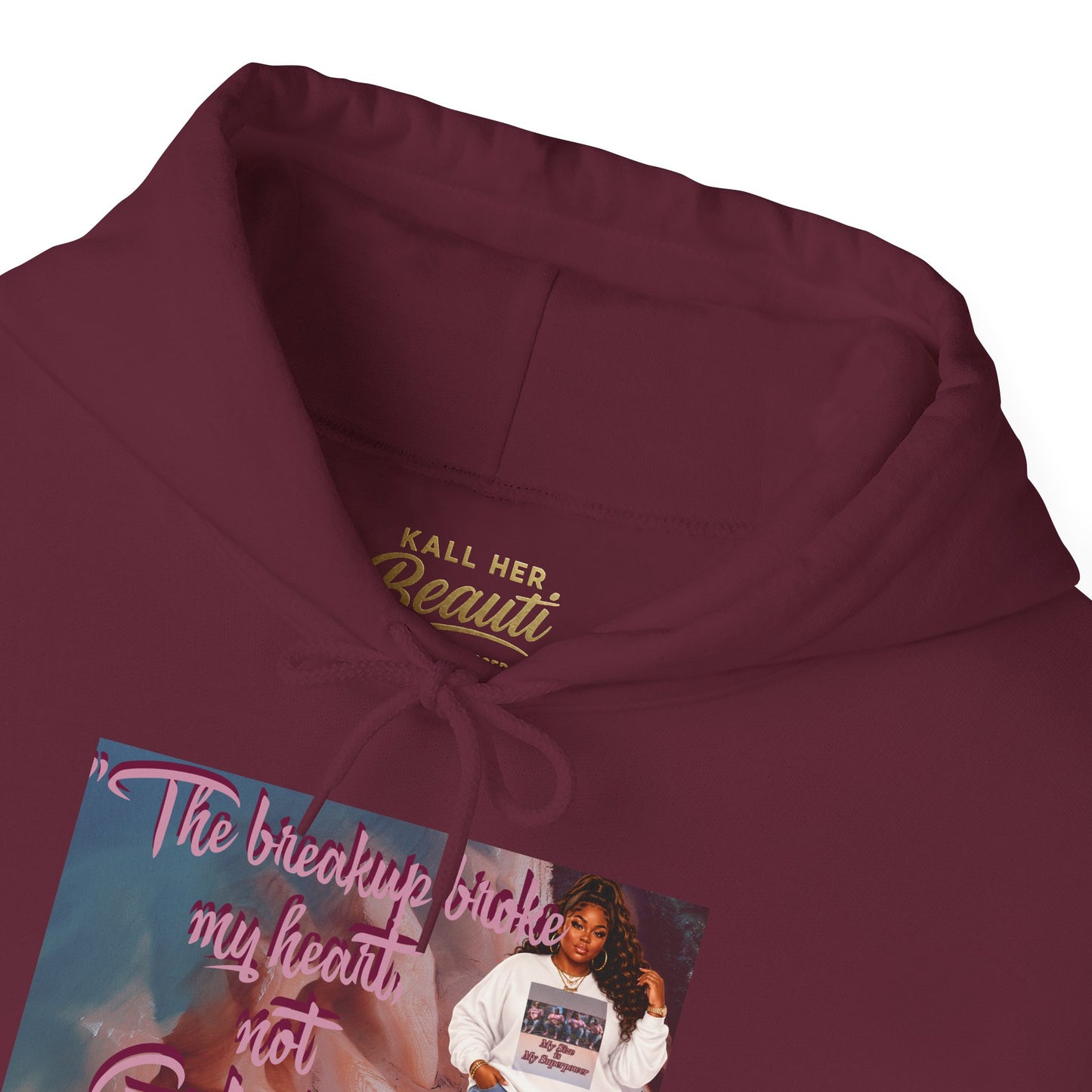 The Breakup Broke My Heart, Not God's Plan Graphic Hoodie| Kall Her Beauti Faith Collection