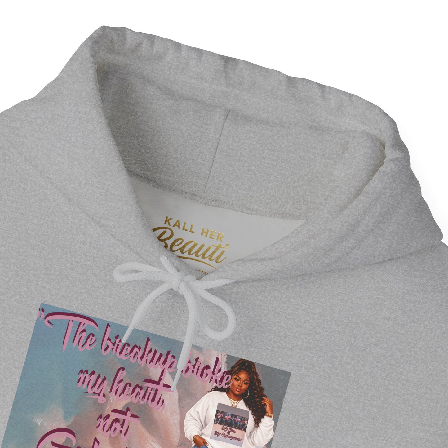 The Breakup Broke My Heart, Not God's Plan Graphic Hoodie| Kall Her Beauti Faith Collection
