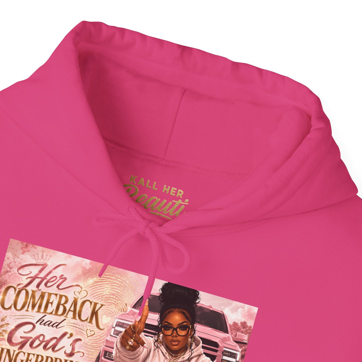 Her Comeback Had God’s Fingerprints All Over It Hoodie| Kall Her Beauti™ Faith Collection