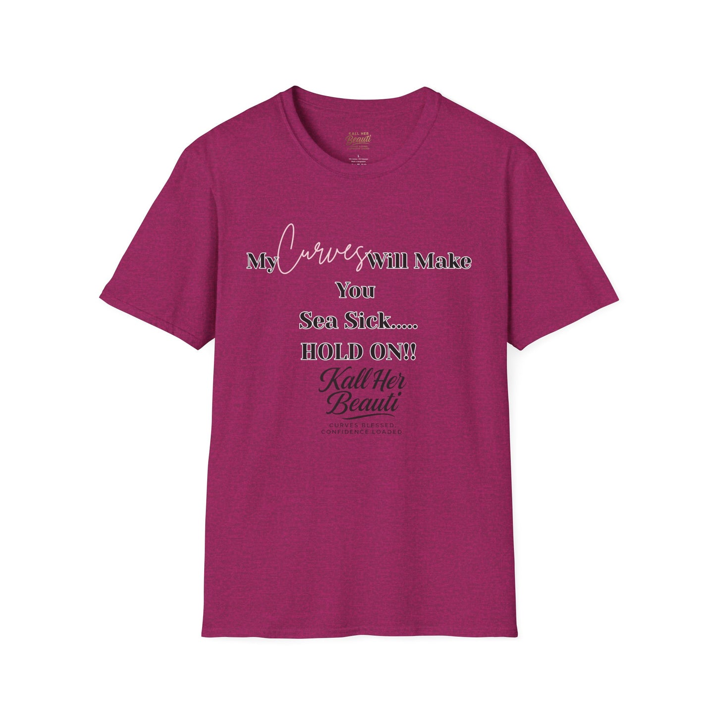 The "Curves will Make You Sea Sick" Signature Tee | Plus Size Affirmation Streetwear