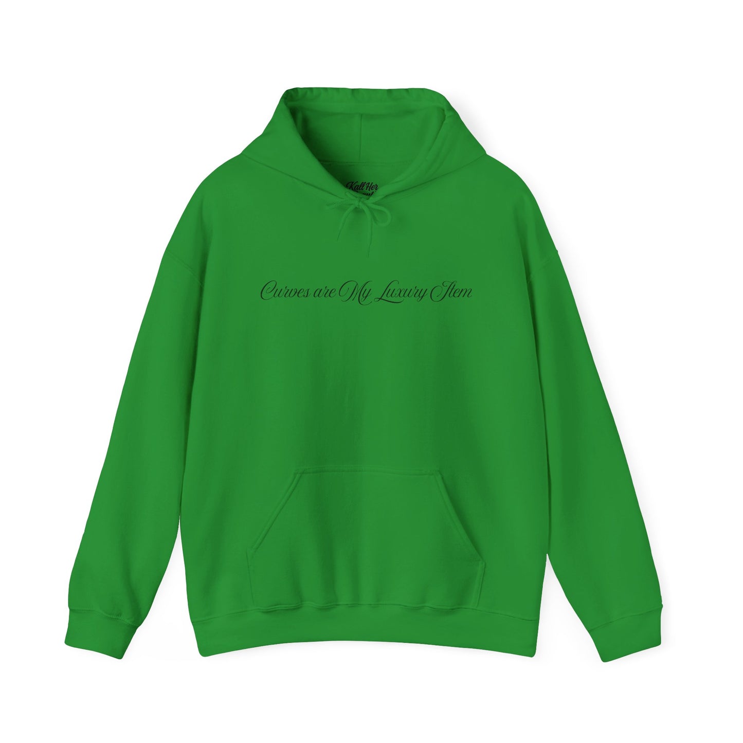 Curves Are My Luxury Item Hoodie | Kall Her Beauti | Plus Size Confidence Statement Sweatshirt | Cozy & Sassy