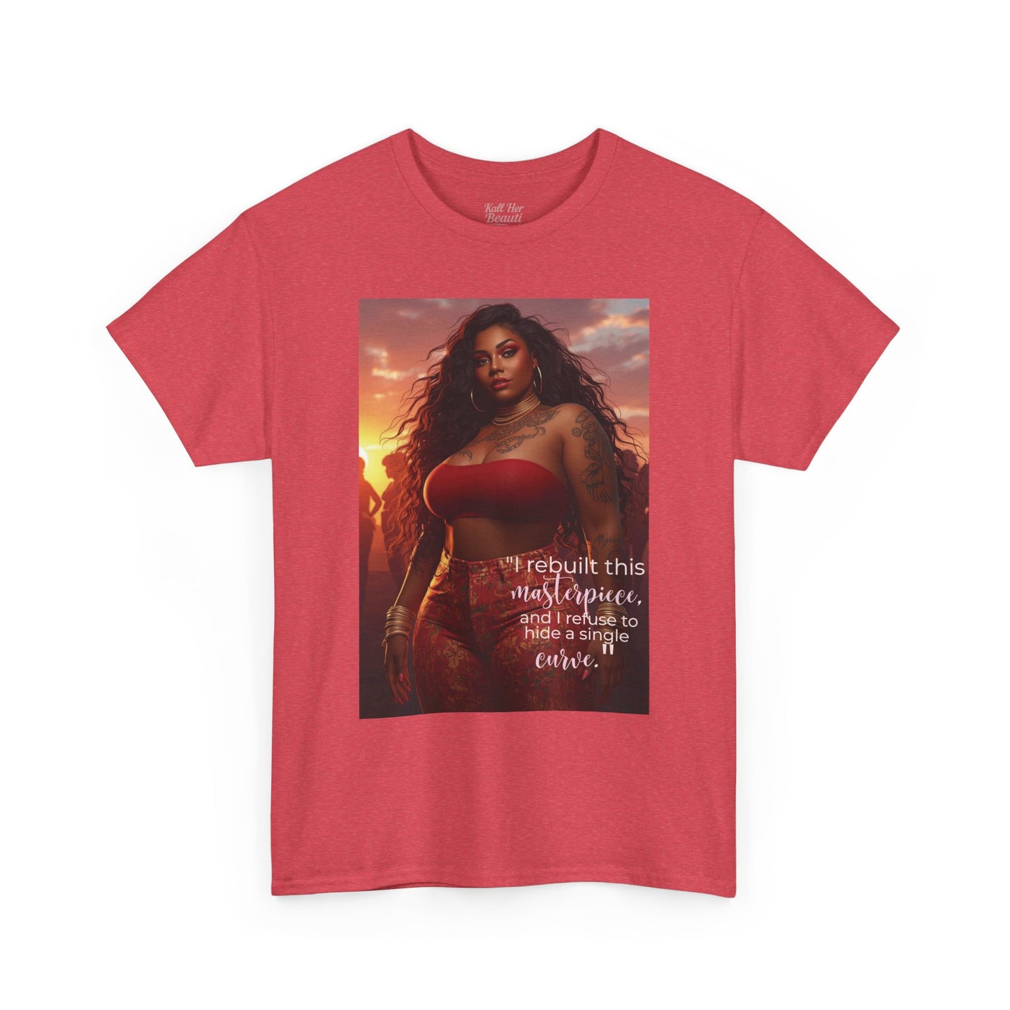 Say It With Your Chest-"Rebuilt This Masterpiece" Oversized Streetwear Tee | Plus Size Graphic T-Shirt
