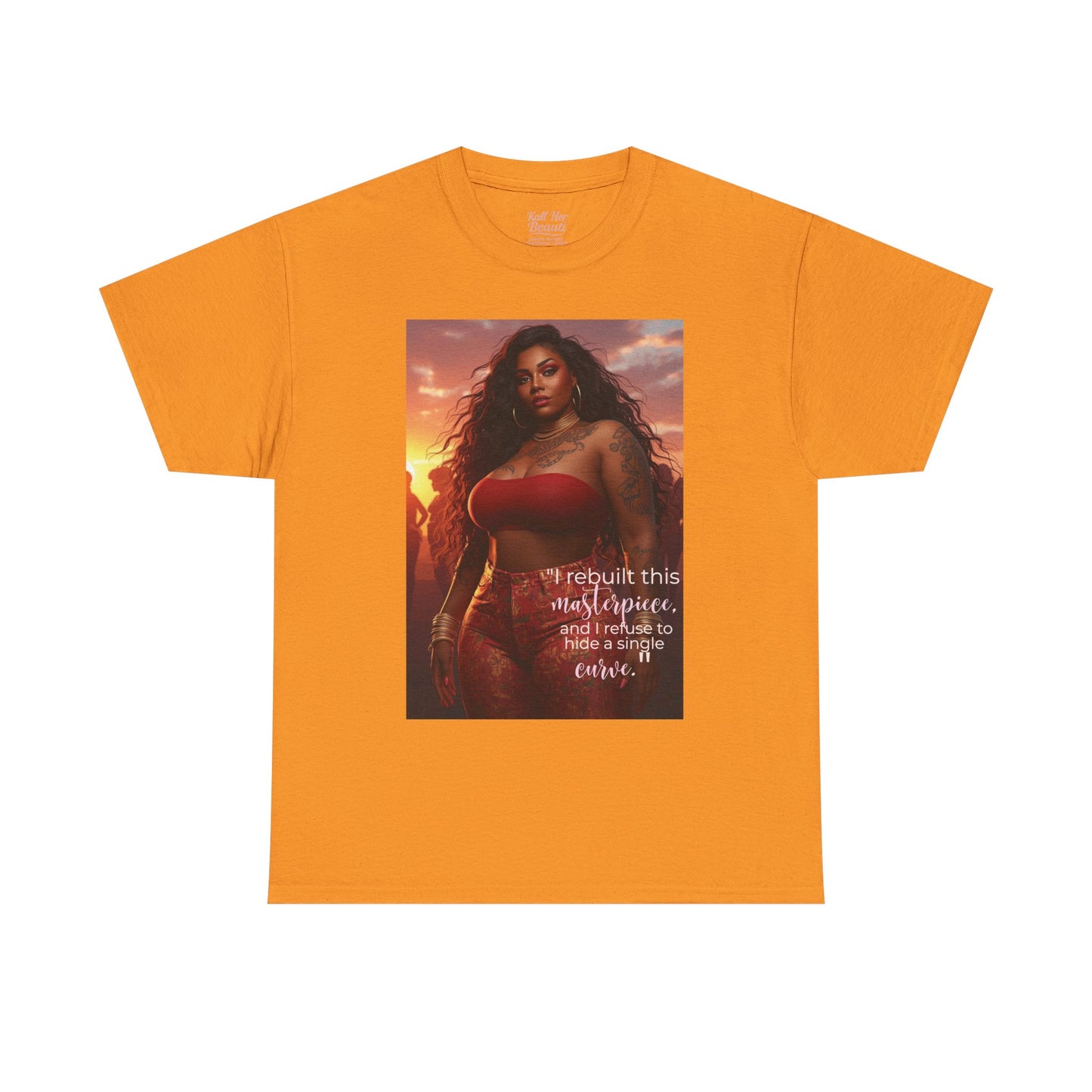 Say It With Your Chest-"Rebuilt This Masterpiece" Oversized Streetwear Tee | Plus Size Graphic T-Shirt