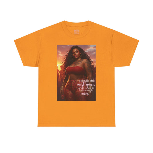 Say It With Your Chest-"Rebuilt This Masterpiece" Oversized Streetwear Tee | Plus Size Graphic T-Shirt