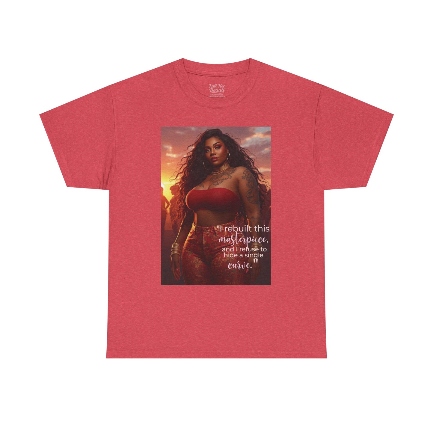 Say It With Your Chest-"Rebuilt This Masterpiece" Oversized Streetwear Tee | Plus Size Graphic T-Shirt