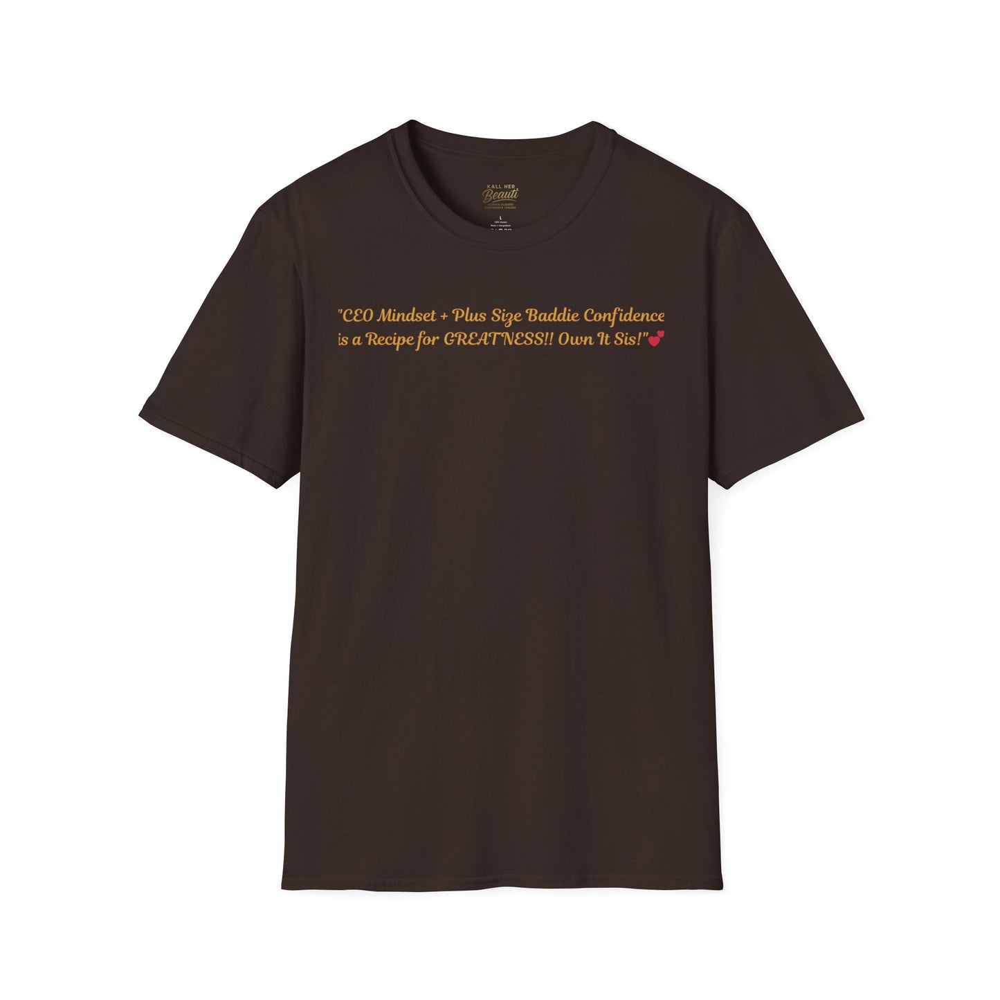 The "CEO Mindset" Signature Tee | Plus Size Affirmation Streetwear