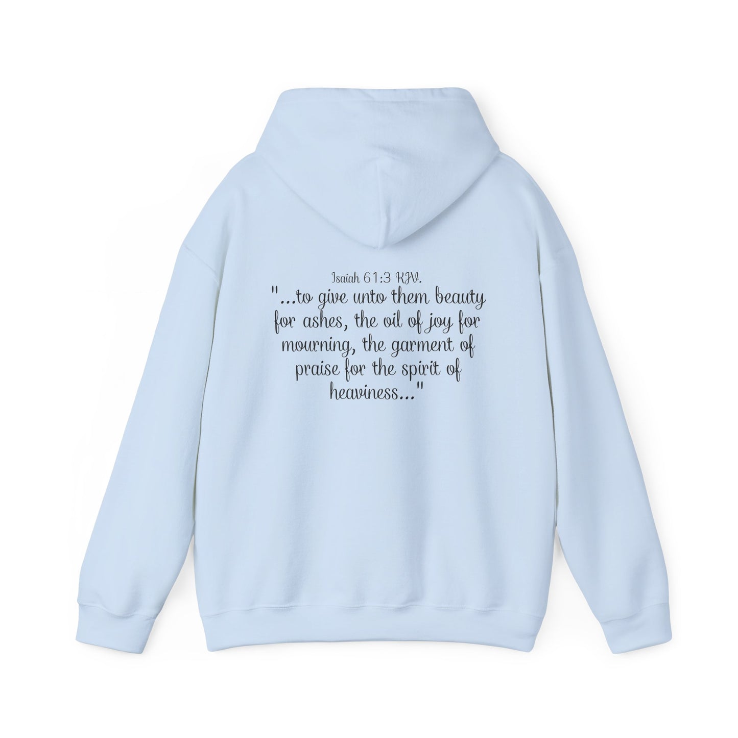 God Rebuilt Her Differently Graphic Hoodie| Kall Her Beauti Faith Collection