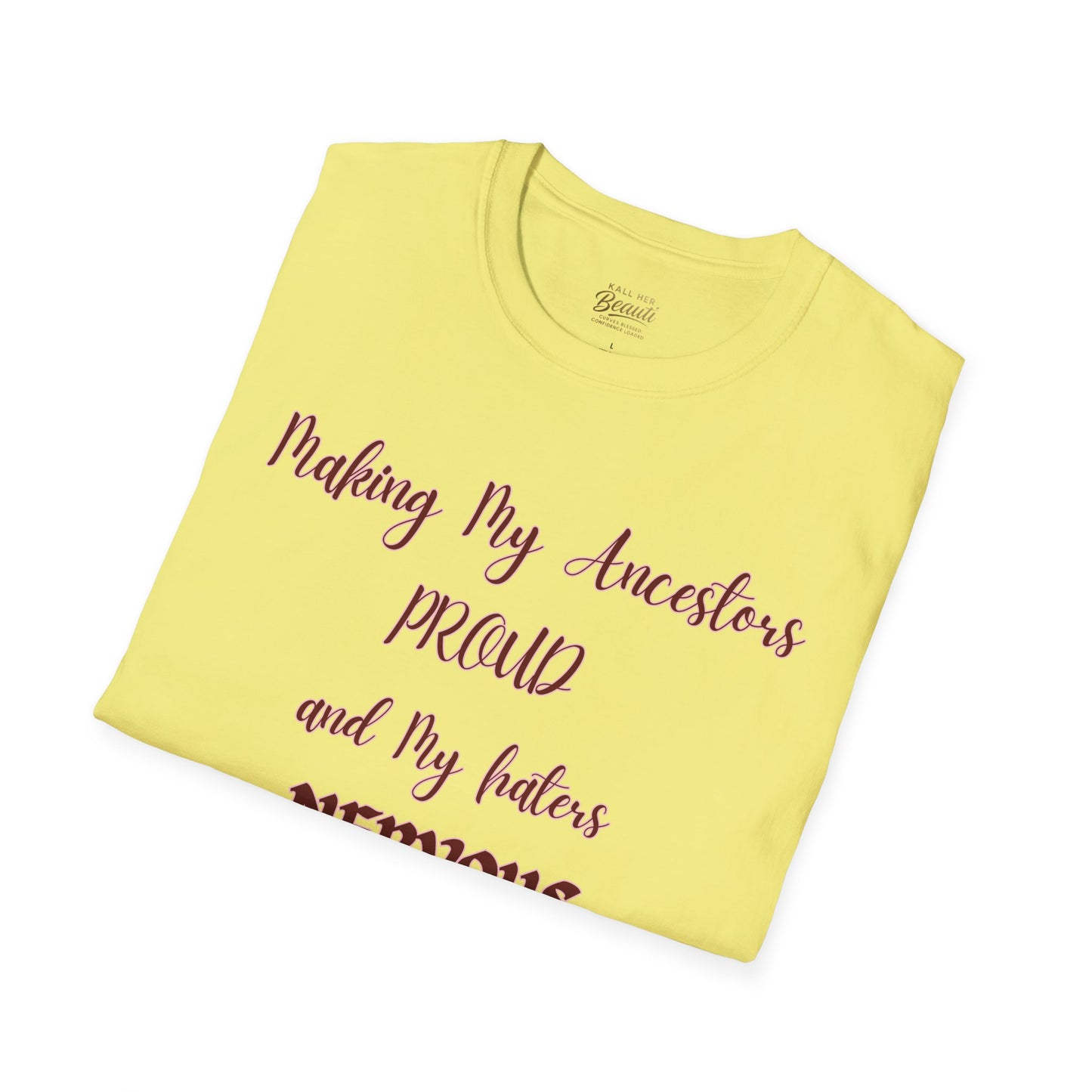 The "Proud Ancestors...Haters Nervous " Signature Tee | Plus Size Affirmation Streetwear