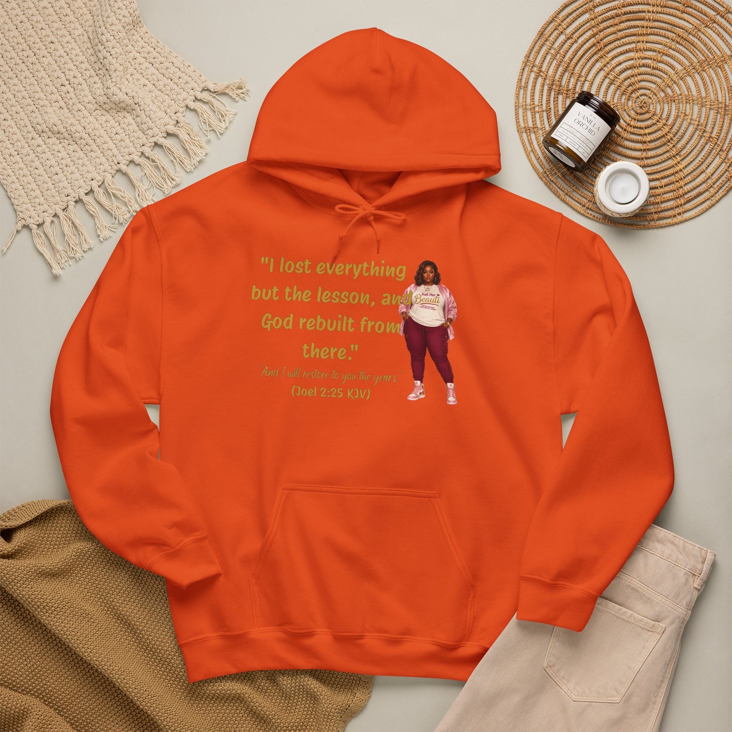 I Lost Everything But the Lesson Faith Hoodie| Kall Her Beauti Affirmation