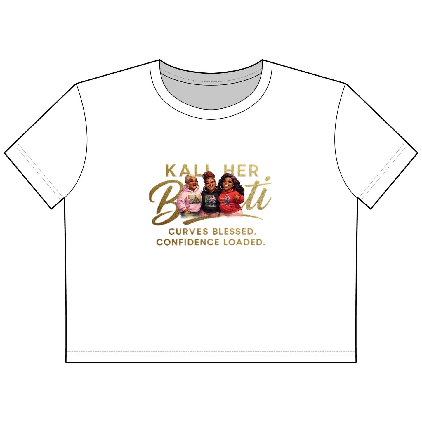 The Sista Keeper Boxy Crop Tee | 5XL Inclusive Streetwear | Kall Her Beauti