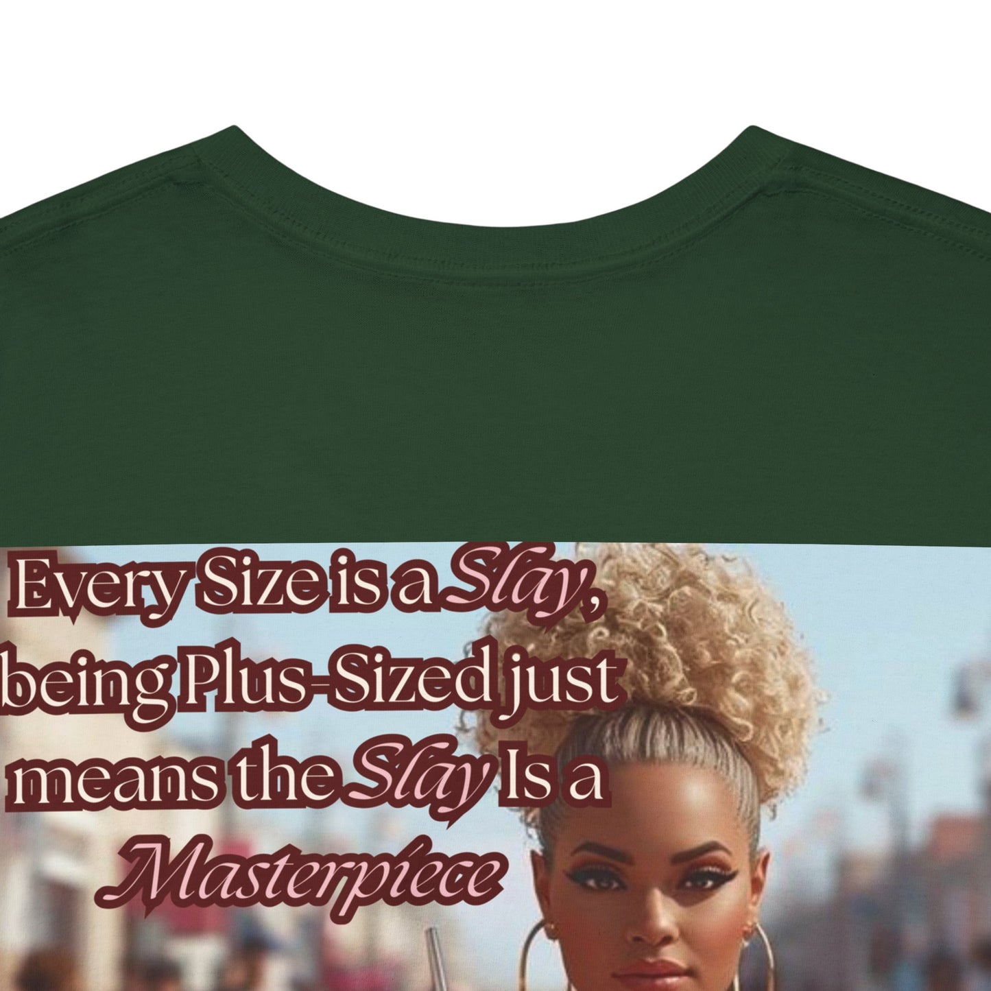 Every Size is a Slay Masterpiece Tee | Curvy Confidence Streetwear Graphic T-Shirt | Kall Her Beauti