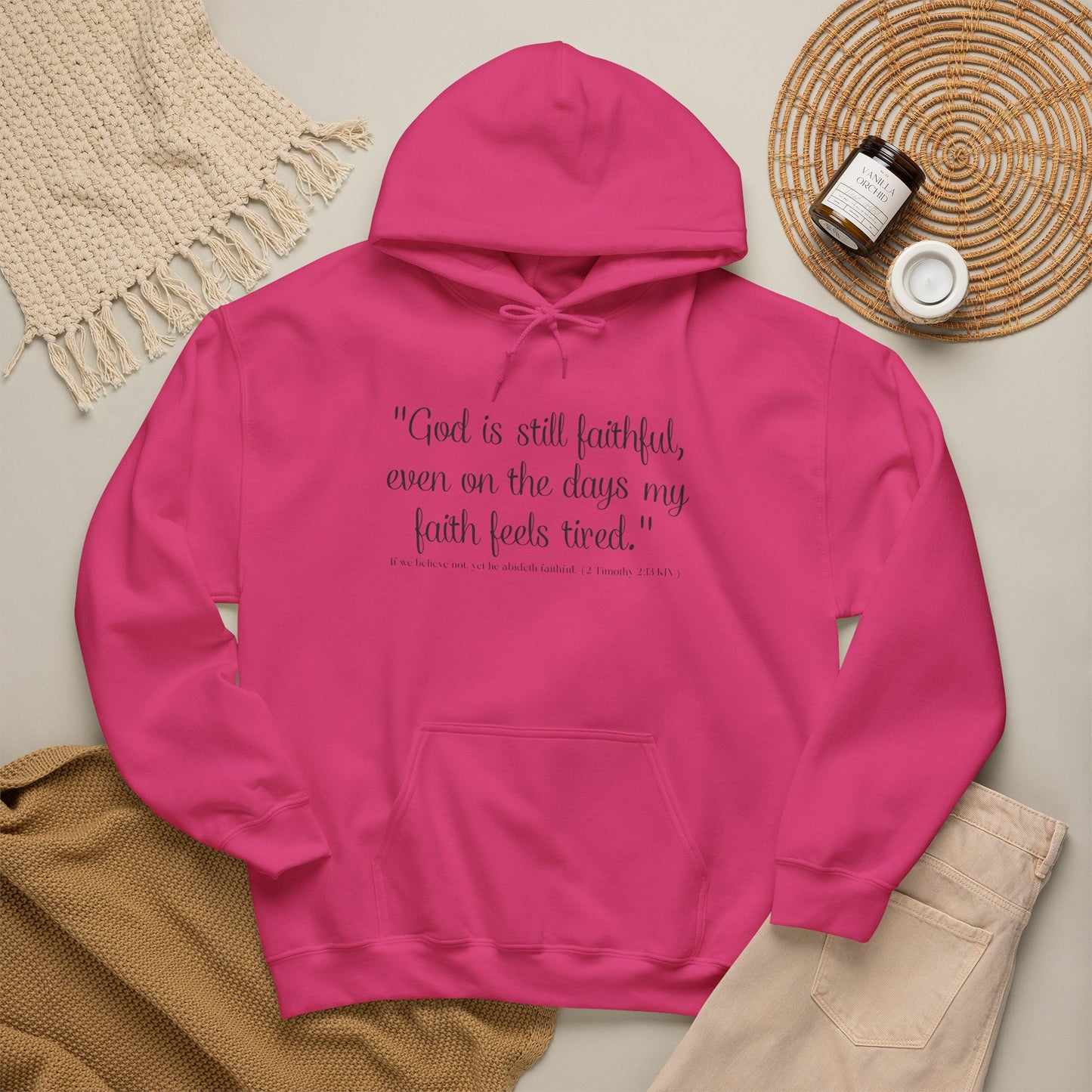 God Is Still Faithful Hoodie | Kall Her Beauti™ Plus Size Faith Affirmation Sweatshirt