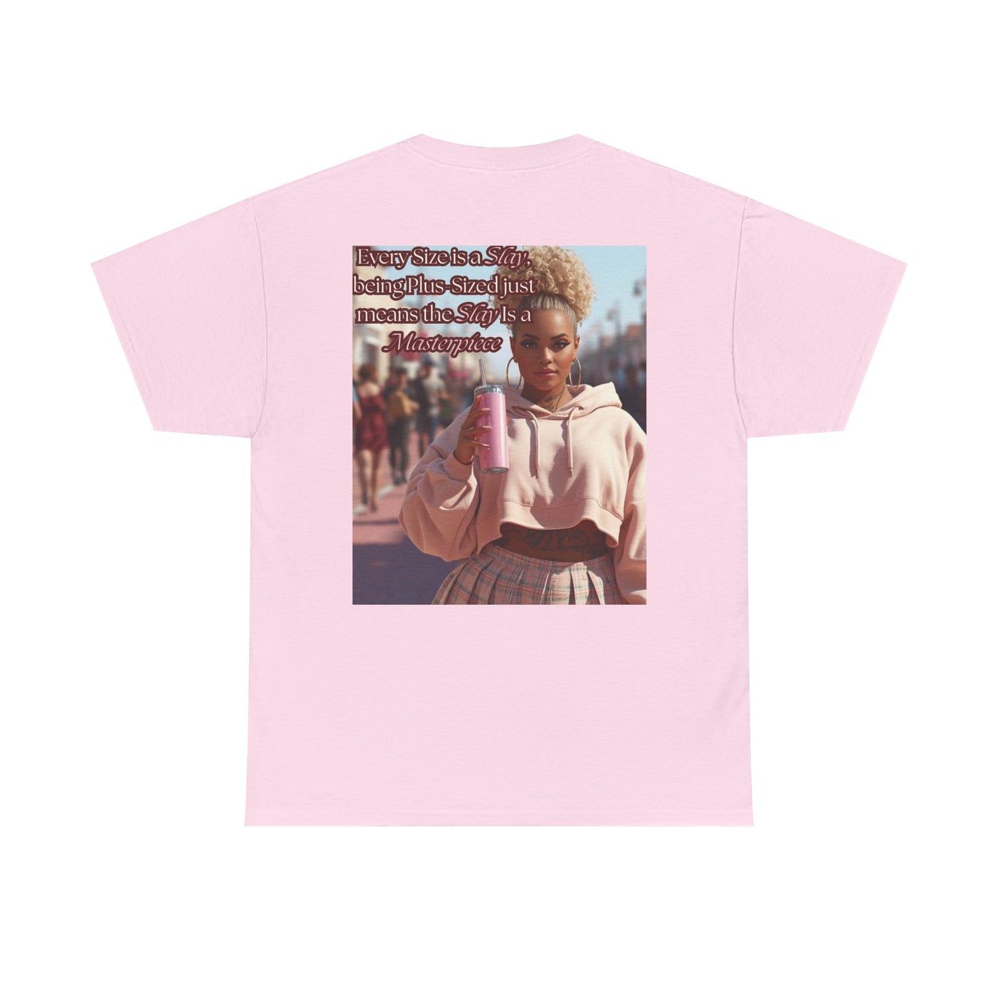 Every Size is a Slay Masterpiece Tee | Curvy Confidence Streetwear Graphic T-Shirt | Kall Her Beauti