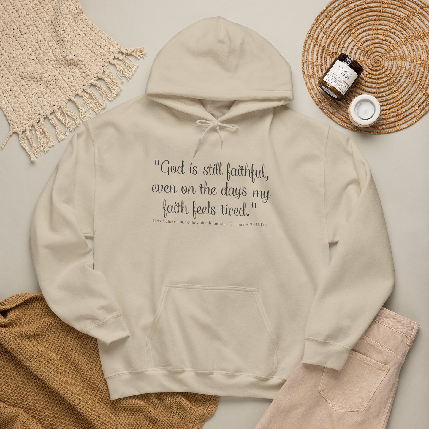 God Is Still Faithful Hoodie | Kall Her Beauti™ Plus Size Faith Affirmation Sweatshirt