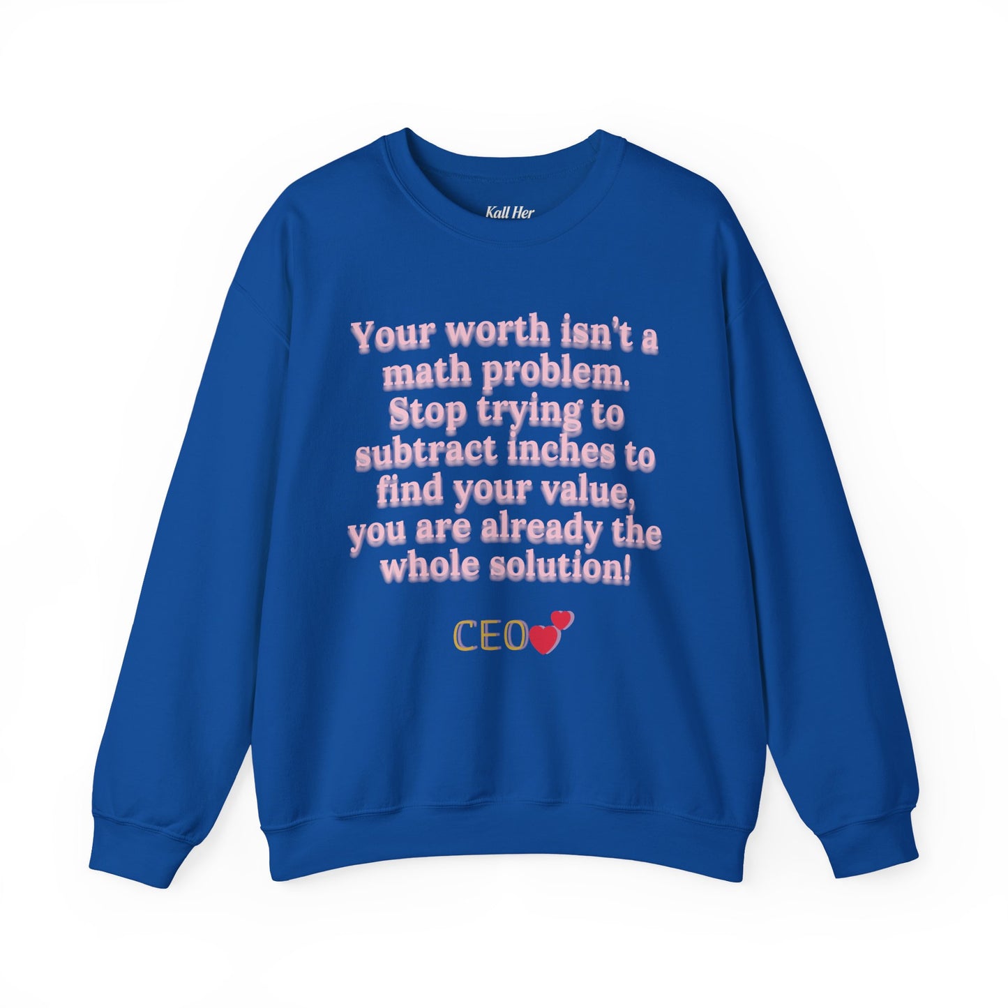 The "Whole Solution" CEO Crewneck | Plus Size Empowerment Sweatshirt | Kall Her Beauti