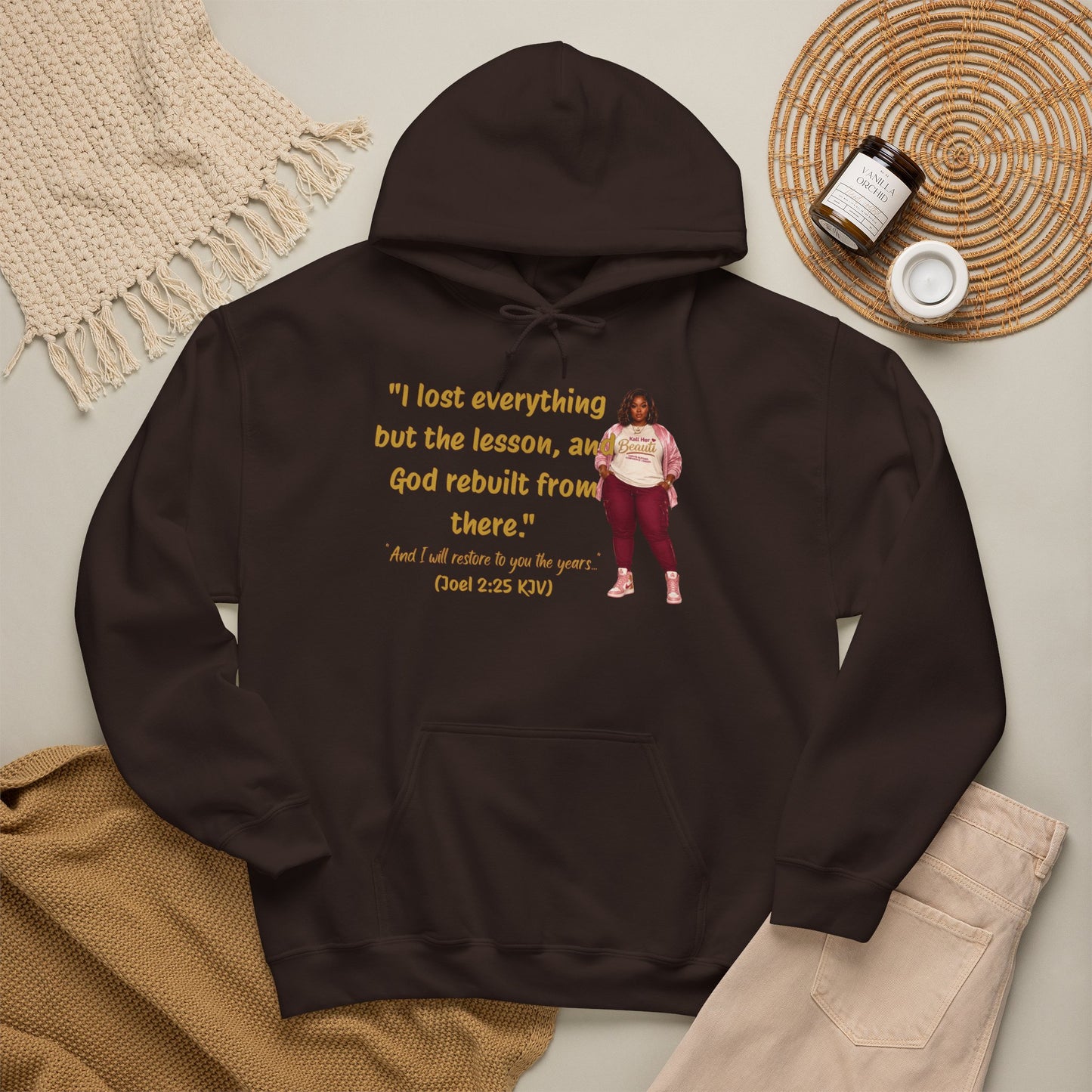 I Lost Everything But the Lesson Faith Hoodie| Kall Her Beauti Affirmation
