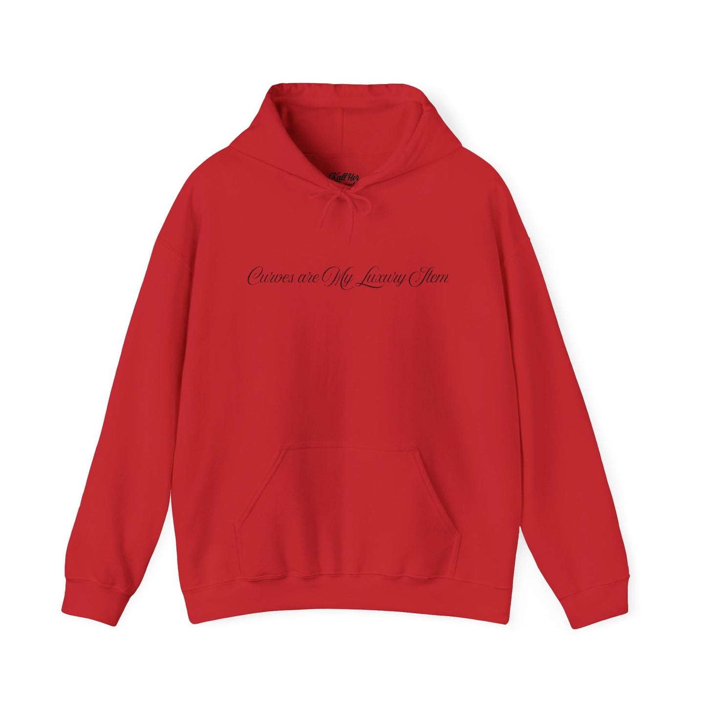 Curves Are My Luxury Item Hoodie | Kall Her Beauti | Plus Size Confidence Statement Sweatshirt | Cozy & Sassy