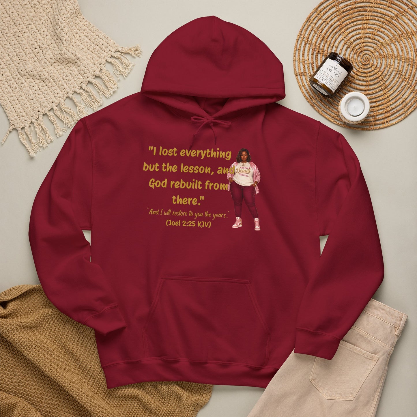I Lost Everything But the Lesson Faith Hoodie| Kall Her Beauti Affirmation