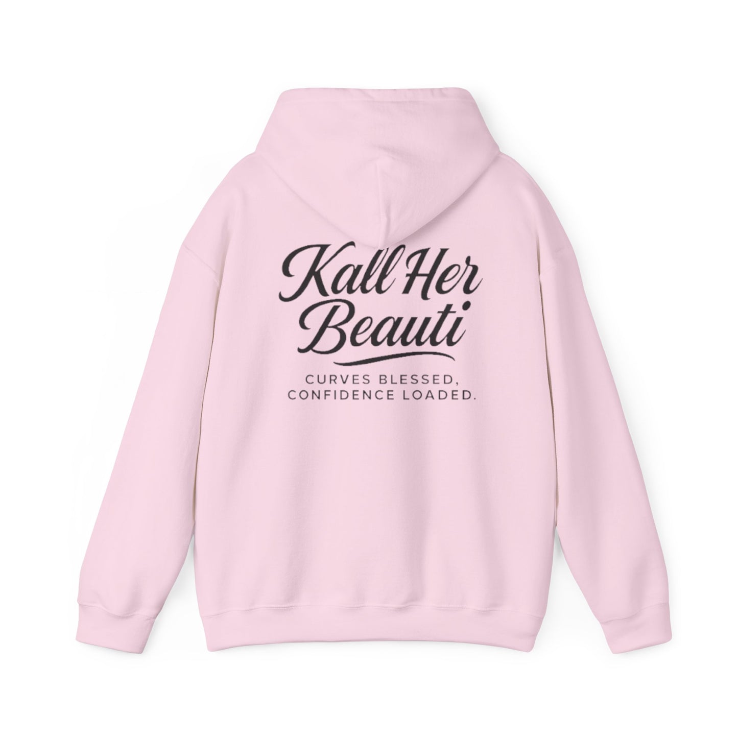 Valentine Vibes Hoodie — "Kall Her Beauti" Confidence Graphic Hooded Sweatshirt