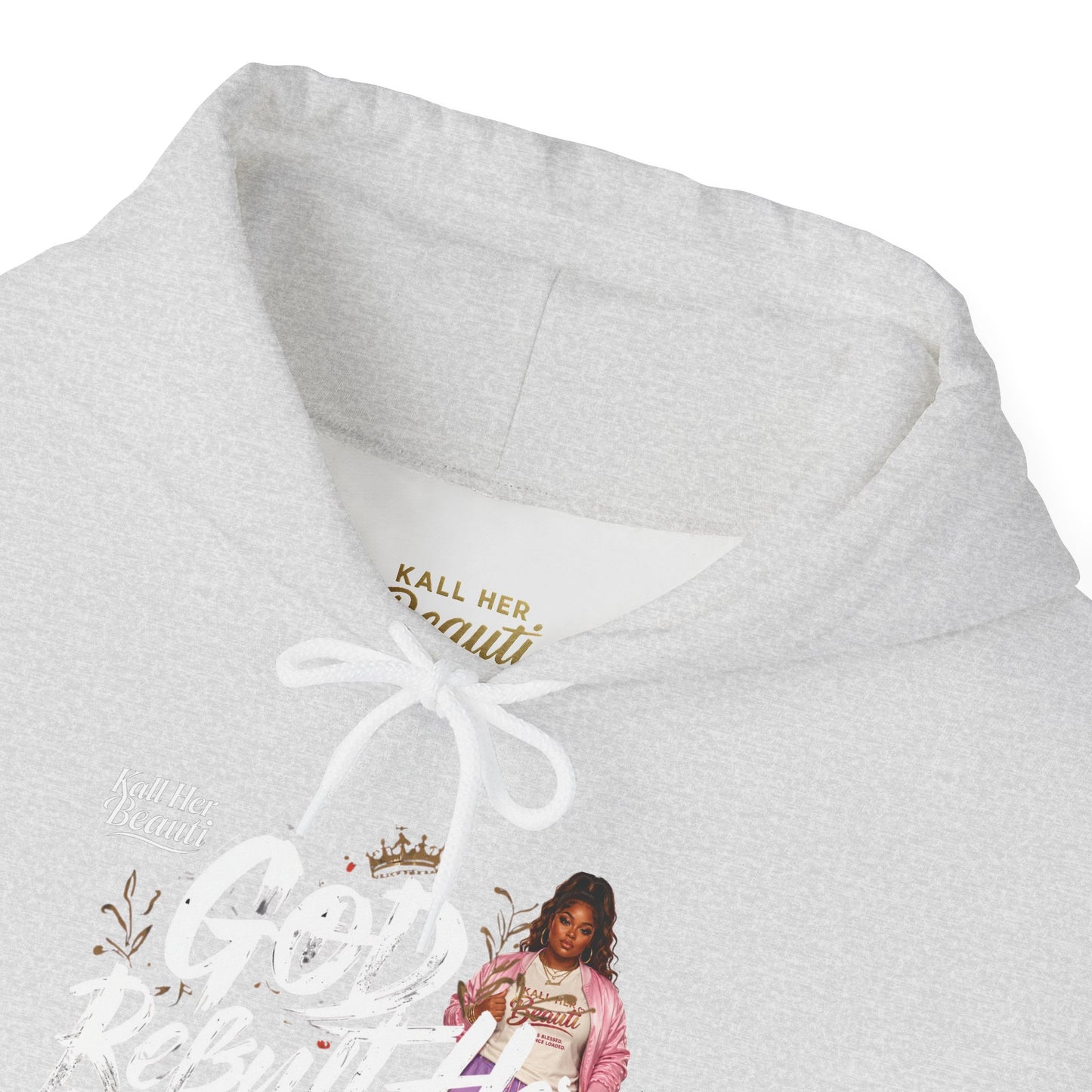 God Rebuilt Her Differently Graphic Hoodie| Kall Her Beauti Faith Collection