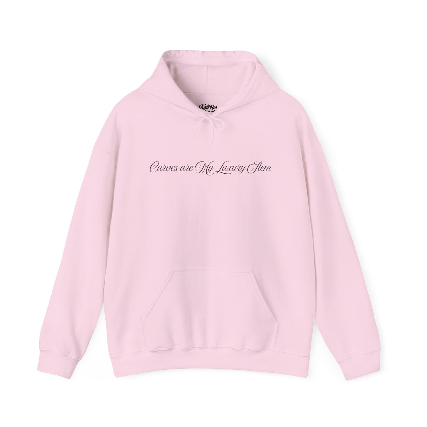 Curves Are My Luxury Item Hoodie | Kall Her Beauti | Plus Size Confidence Statement Sweatshirt | Cozy & Sassy