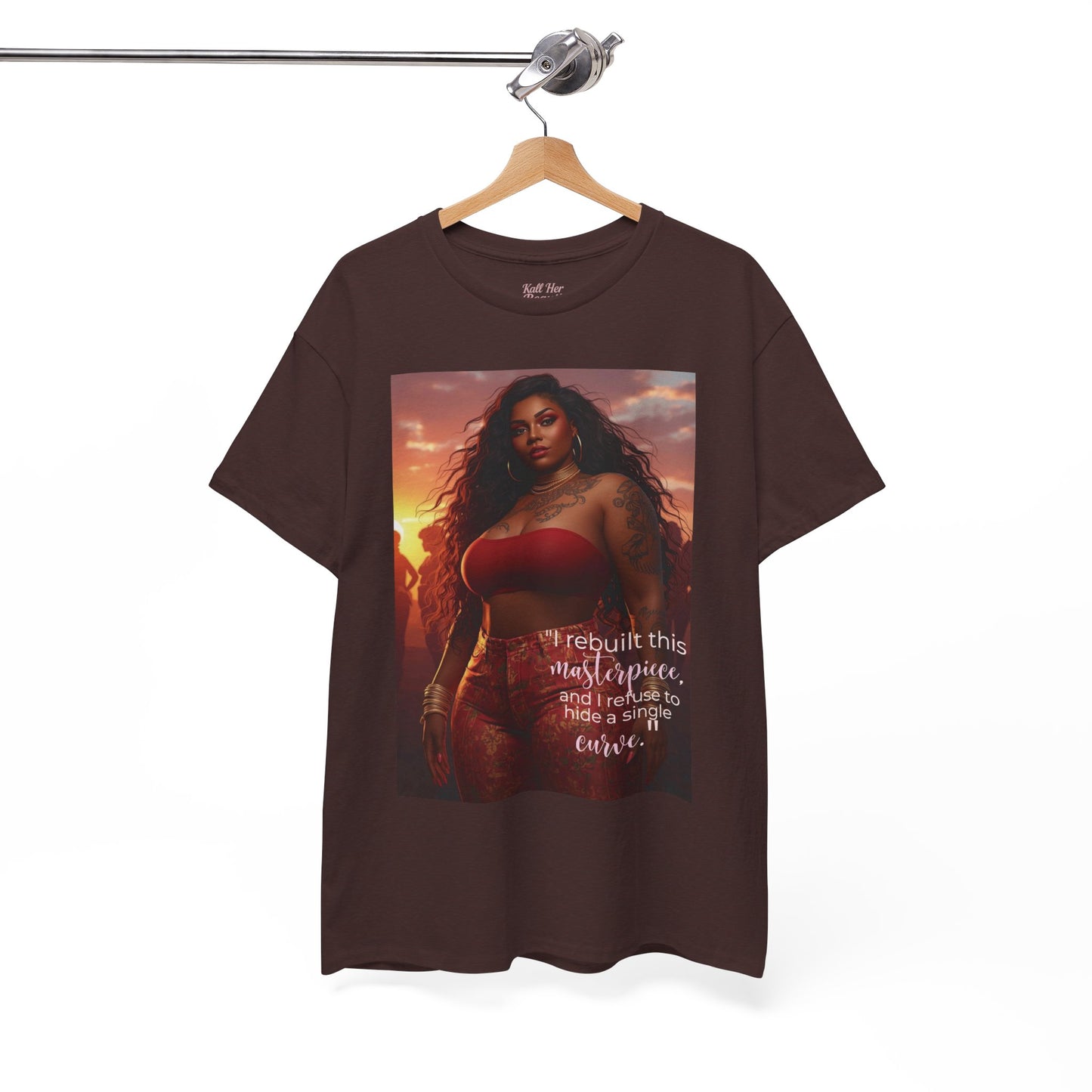 Say It With Your Chest-"Rebuilt This Masterpiece" Oversized Streetwear Tee | Plus Size Graphic T-Shirt