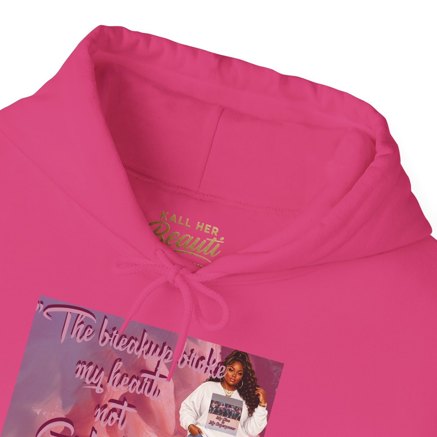 The Breakup Broke My Heart, Not God's Plan Graphic Hoodie| Kall Her Beauti Faith Collection
