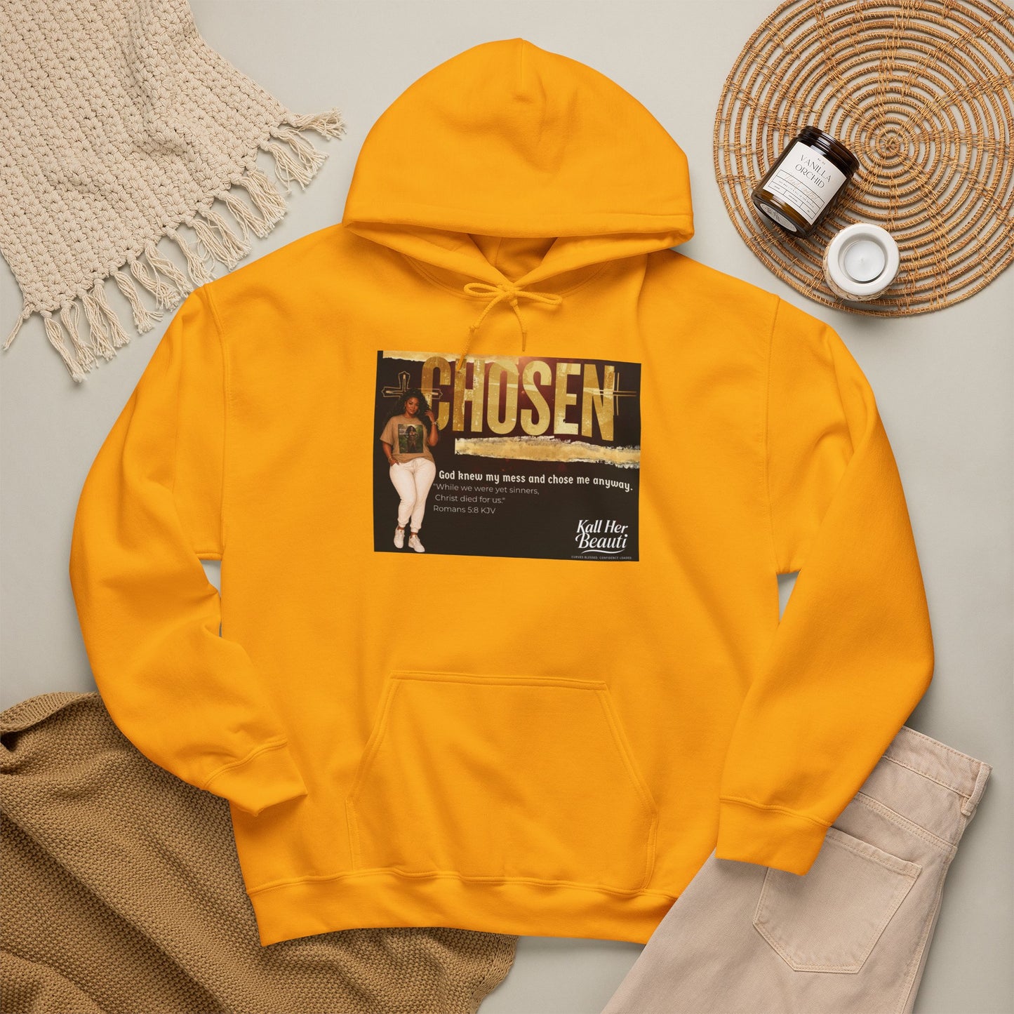 Chosen, God Knew My Mess Hoodie| Kall Her Beauti Faith Collection