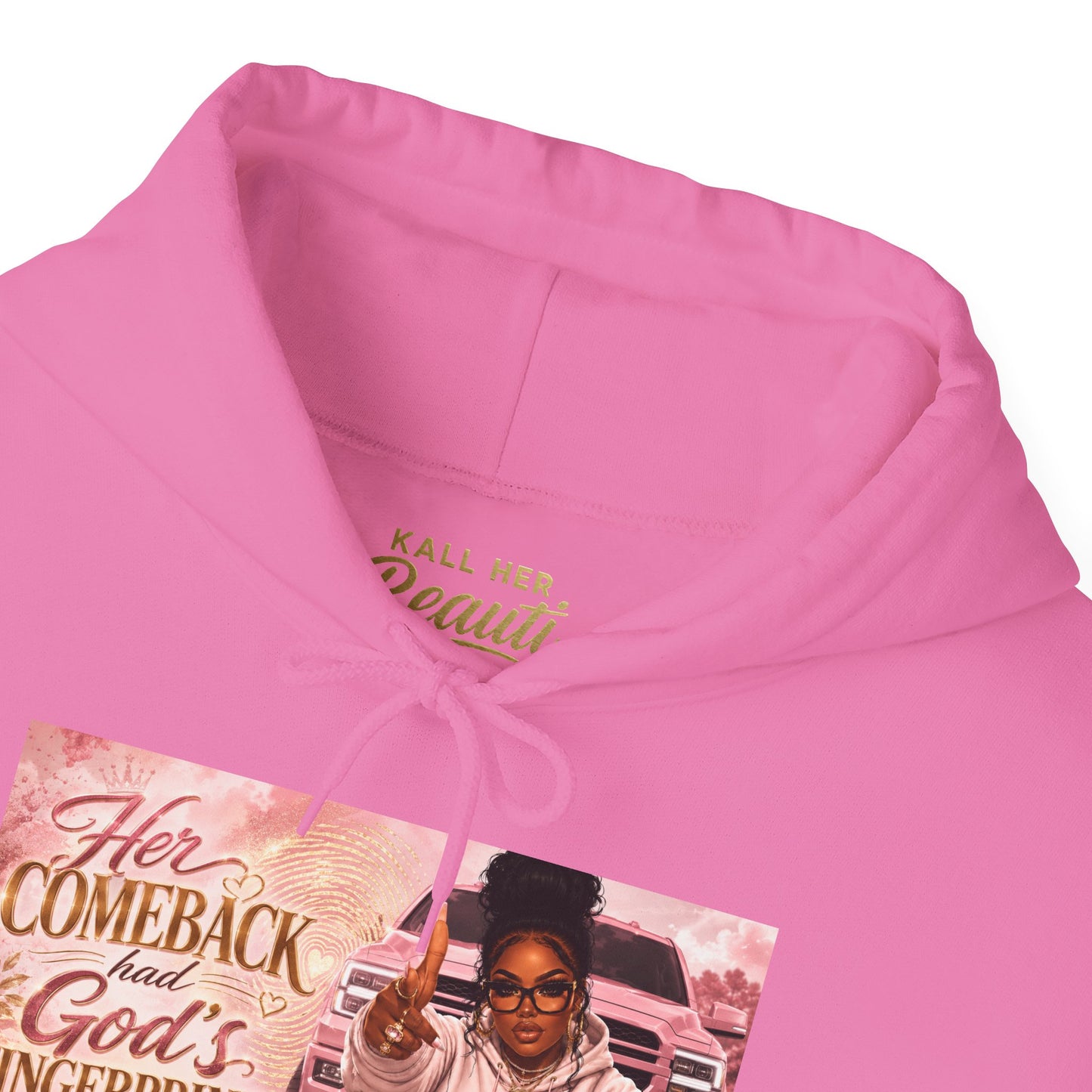 Her Comeback Had God’s Fingerprints All Over It Hoodie| Kall Her Beauti™ Faith Collection