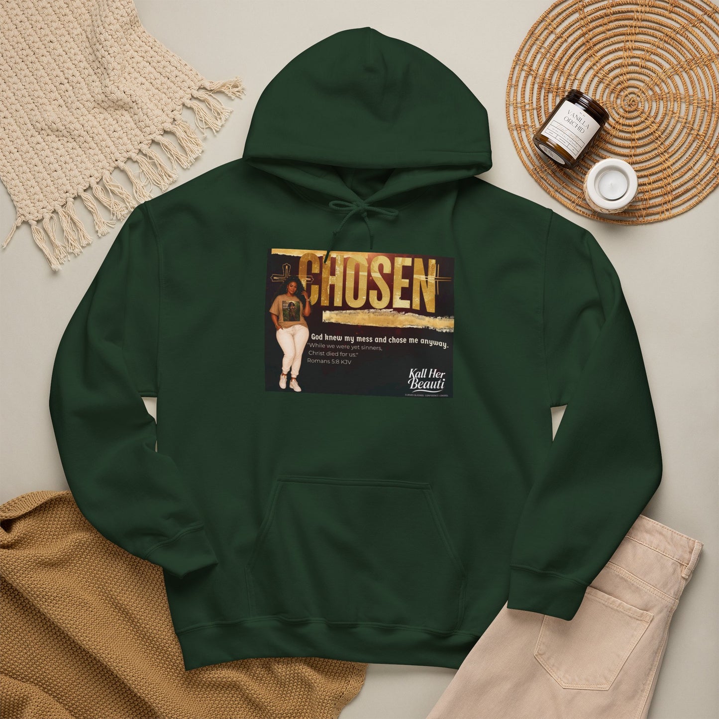 Chosen, God Knew My Mess Hoodie| Kall Her Beauti Faith Collection
