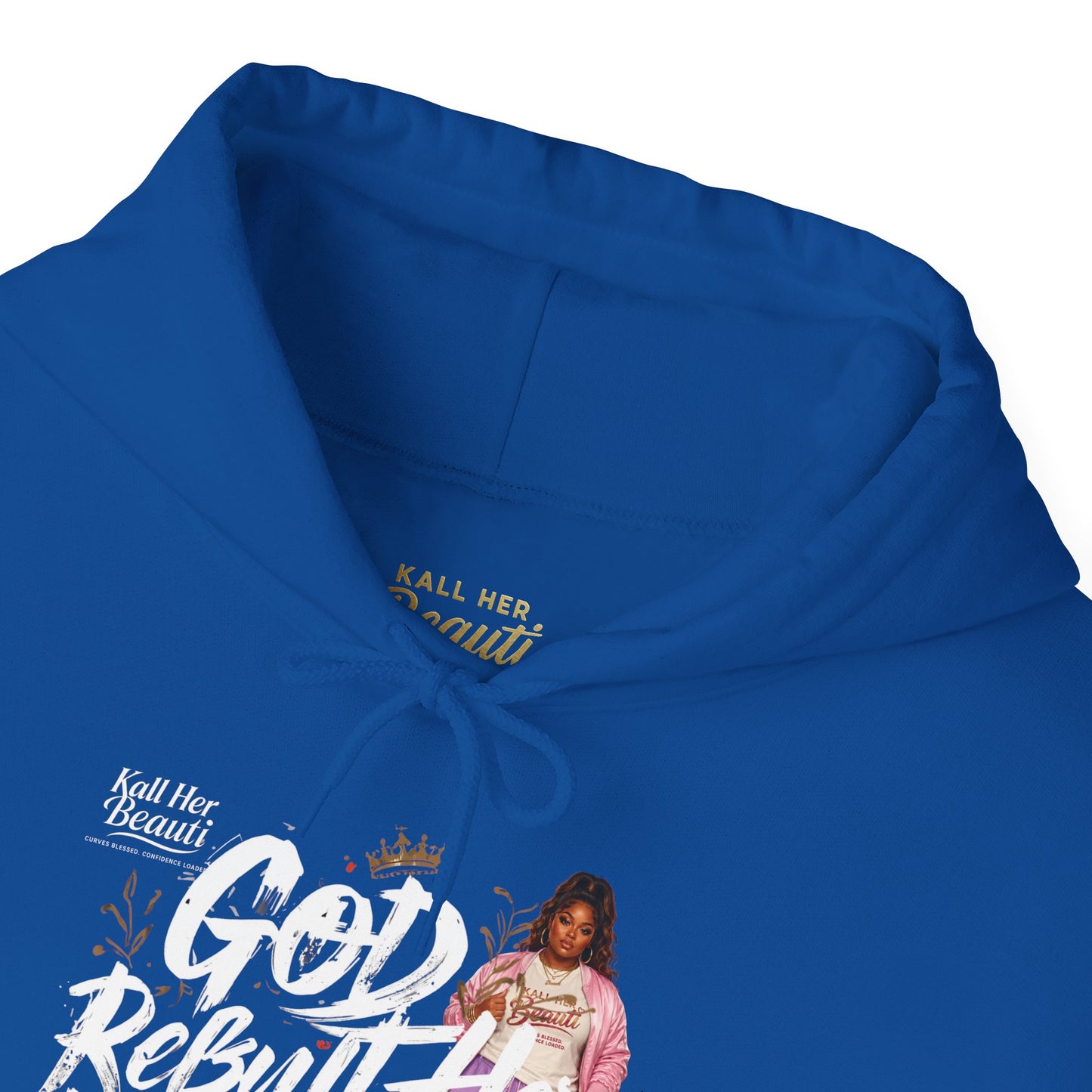 God Rebuilt Her Differently Graphic Hoodie| Kall Her Beauti Faith Collection