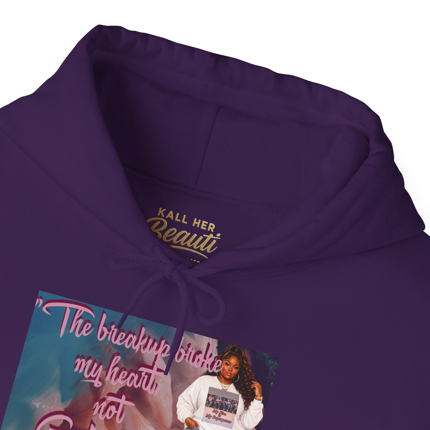 The Breakup Broke My Heart, Not God's Plan Graphic Hoodie| Kall Her Beauti Faith Collection
