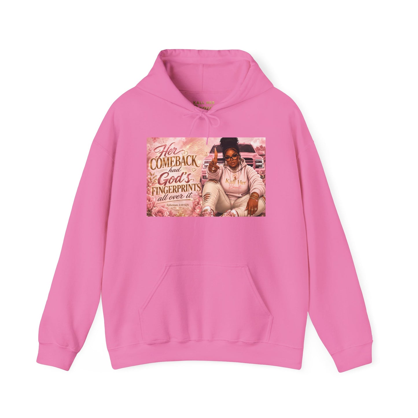 Her Comeback Had God’s Fingerprints All Over It Hoodie| Kall Her Beauti™ Faith Collection