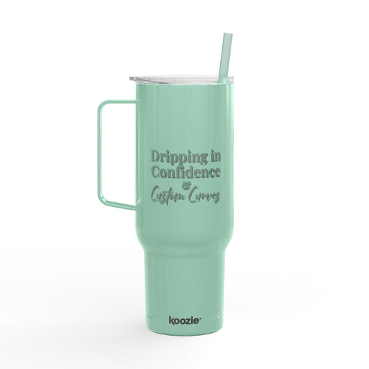 Dripping in Confidence & Custom Curves Tumbler — 40oz of Bold Hydration