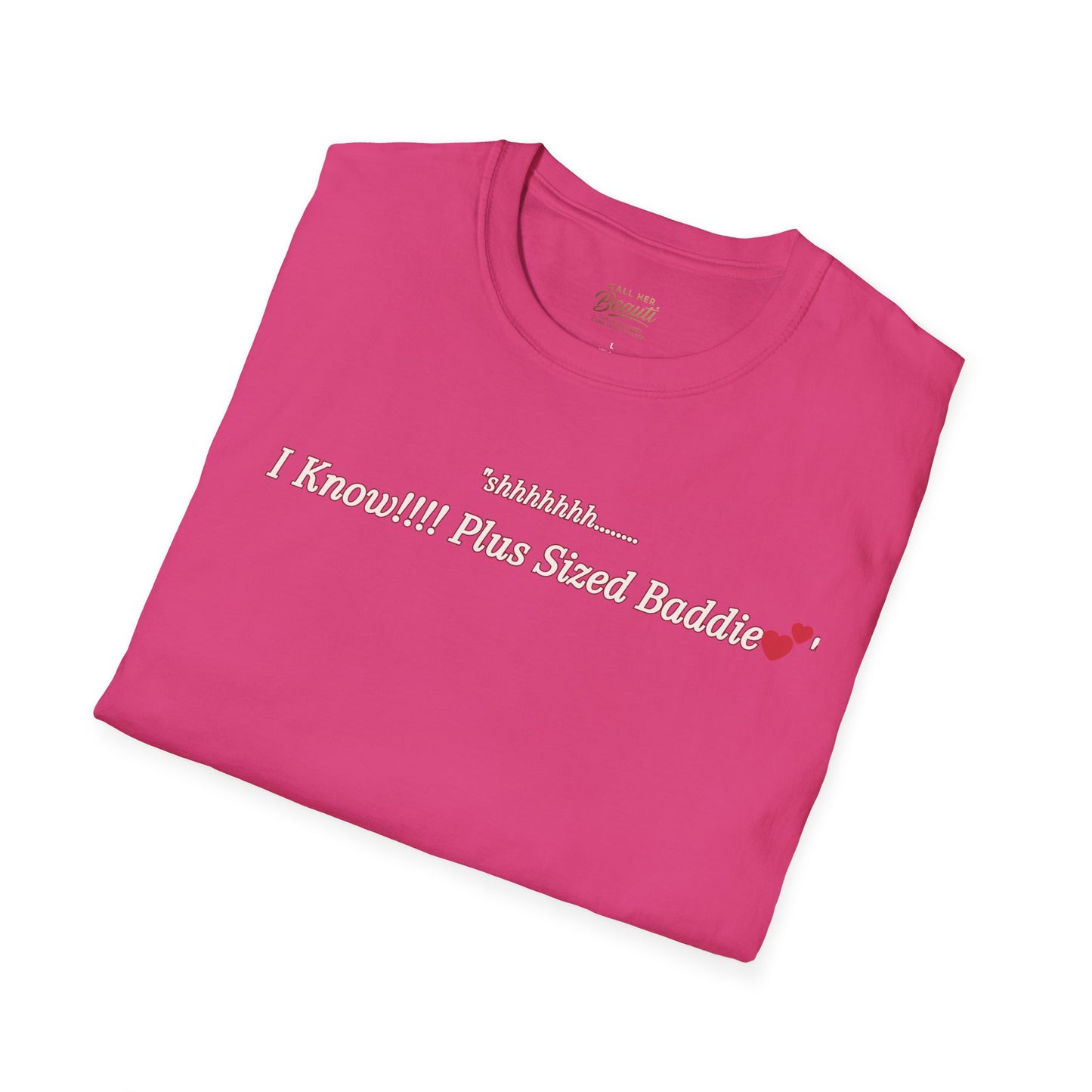 The "Shhhhhhh....... I Know" Signature Tee | Plus Size Affirmation Streetwear