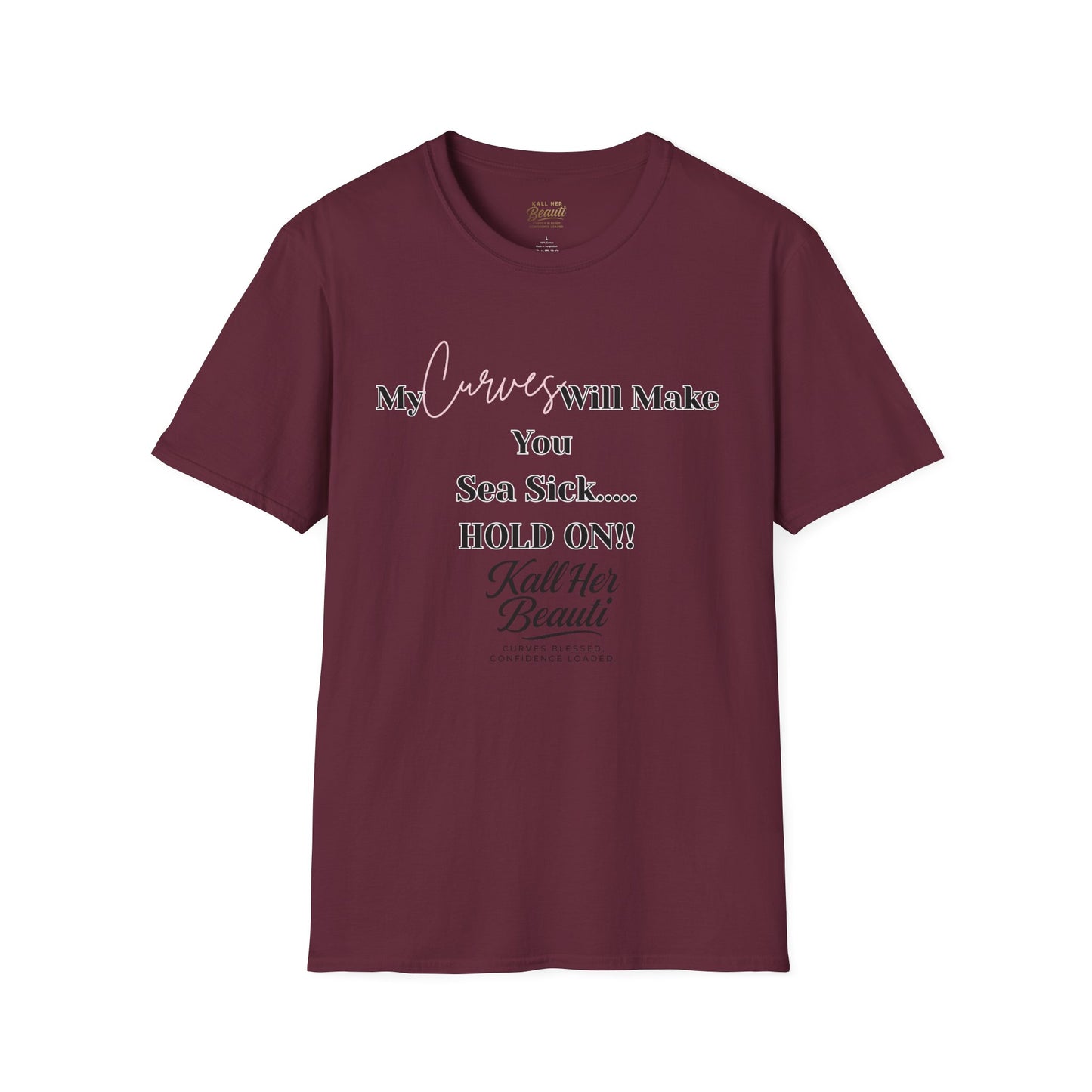 The "Curves will Make You Sea Sick" Signature Tee | Plus Size Affirmation Streetwear