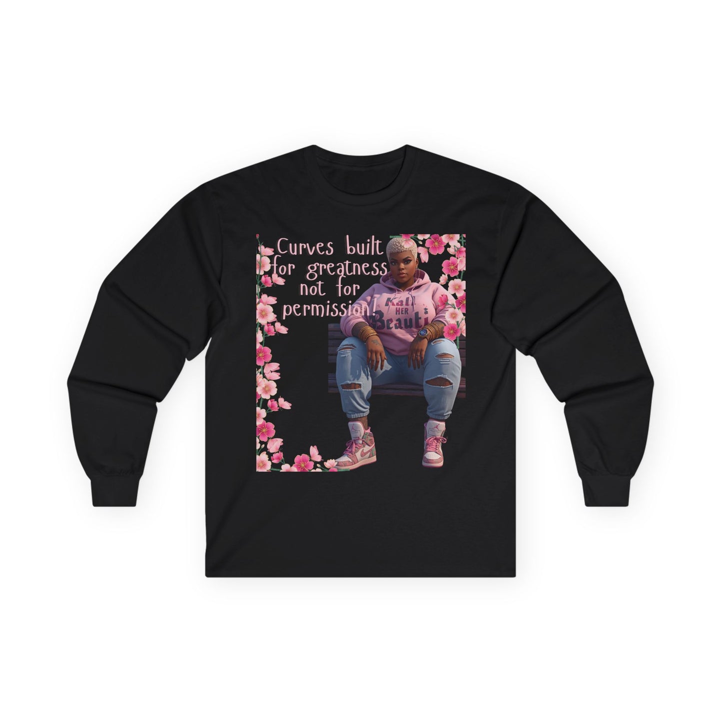 The "Curves Built For Greatness" Long Sleeve Tee