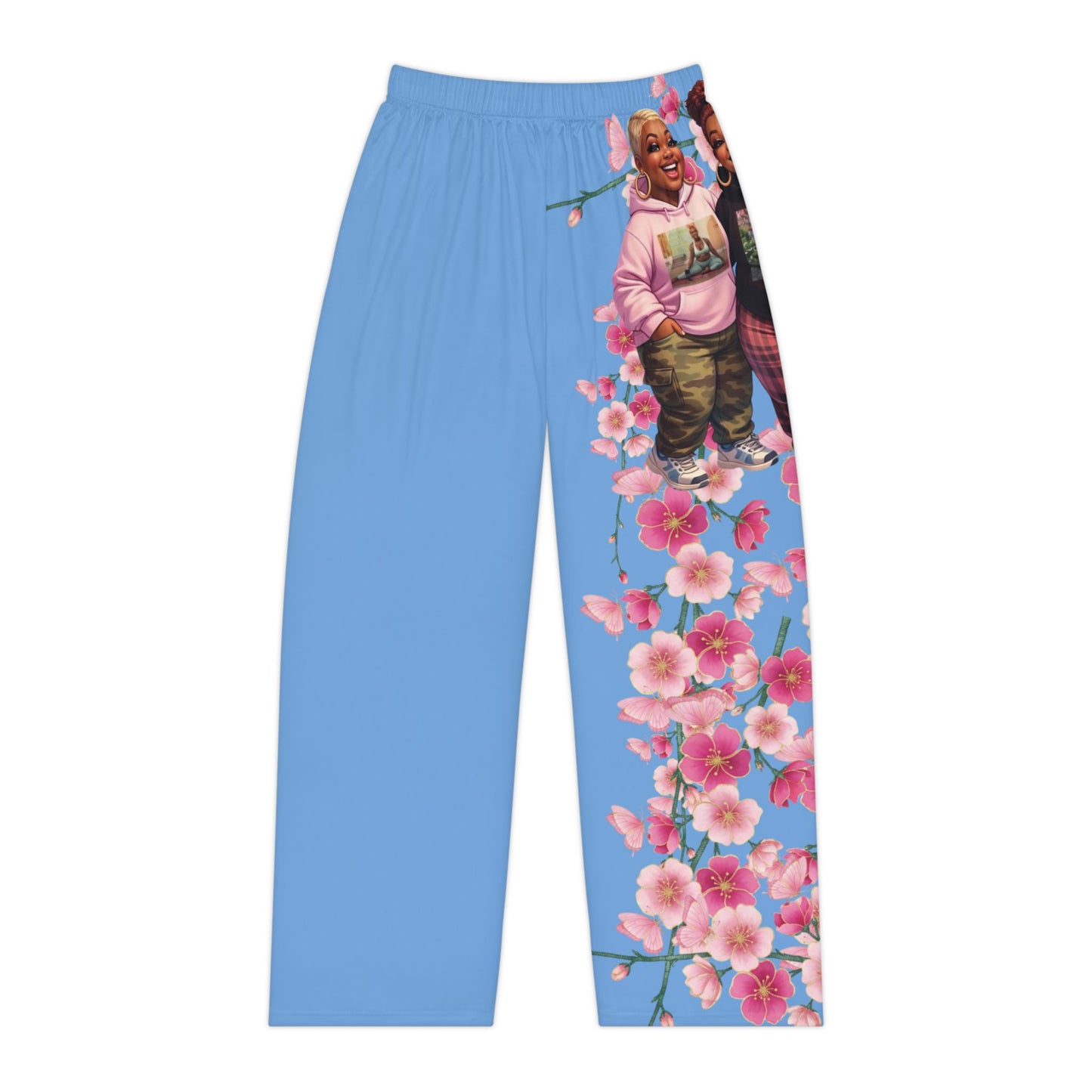 The Sista Keeper Soft-Life Lounge Pants | Plus Size Floral Sleepwear | Kall Her Beauti
