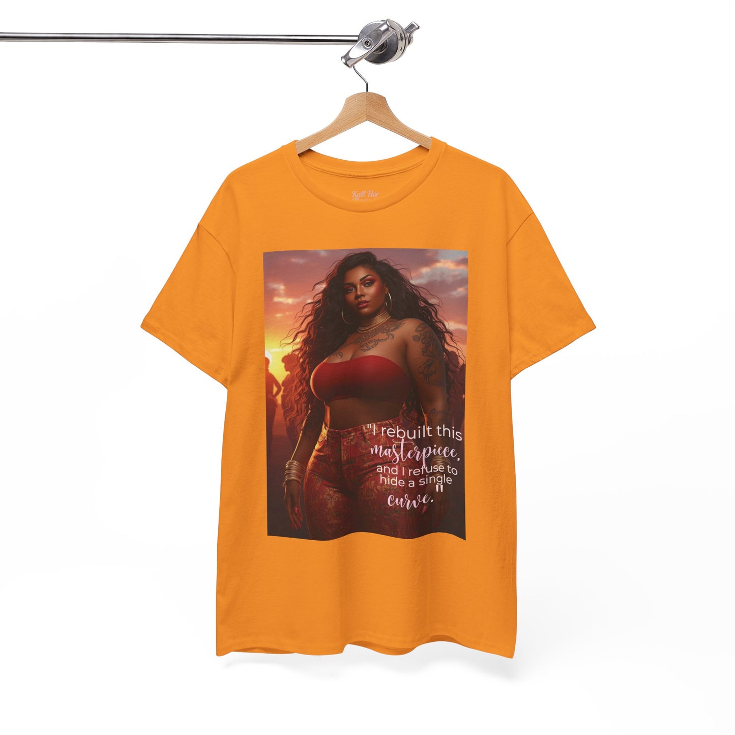 Say It With Your Chest-"Rebuilt This Masterpiece" Oversized Streetwear Tee | Plus Size Graphic T-Shirt