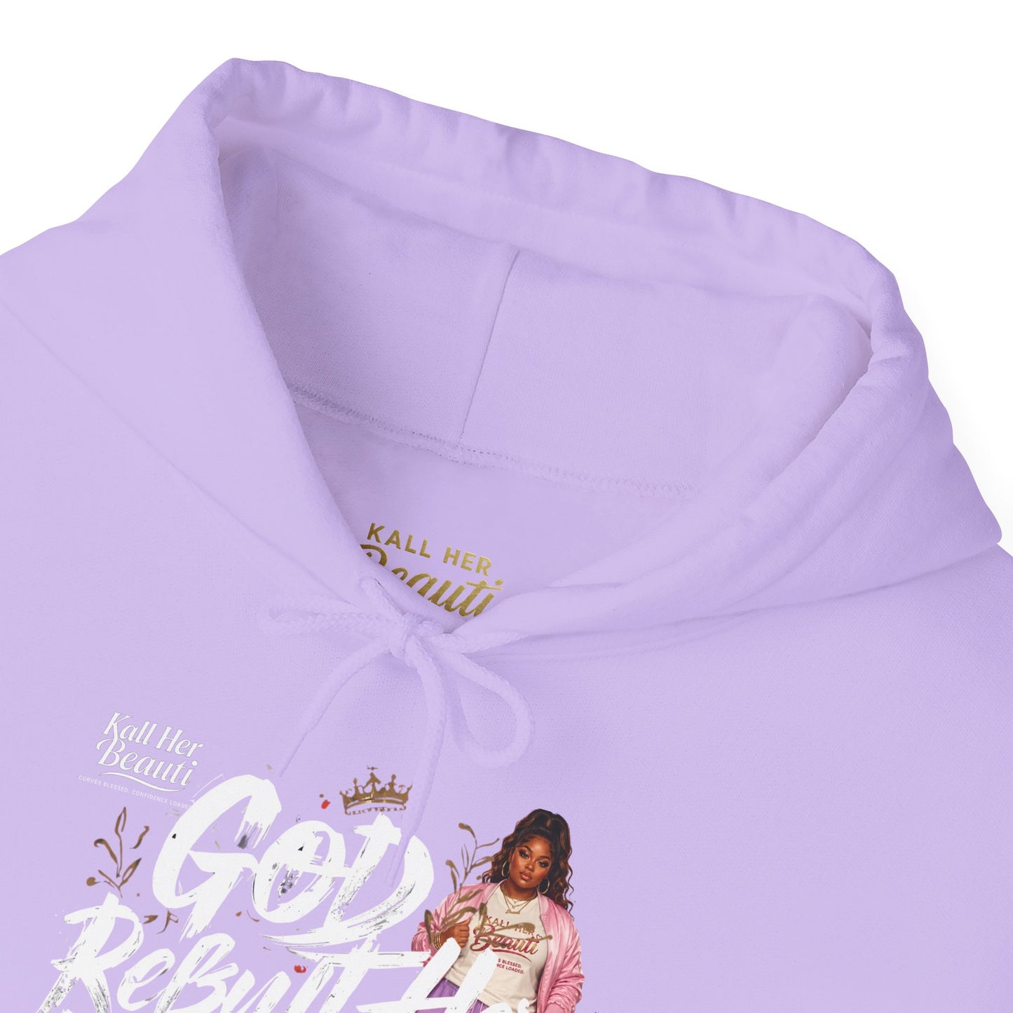 God Rebuilt Her Differently Graphic Hoodie| Kall Her Beauti Faith Collection