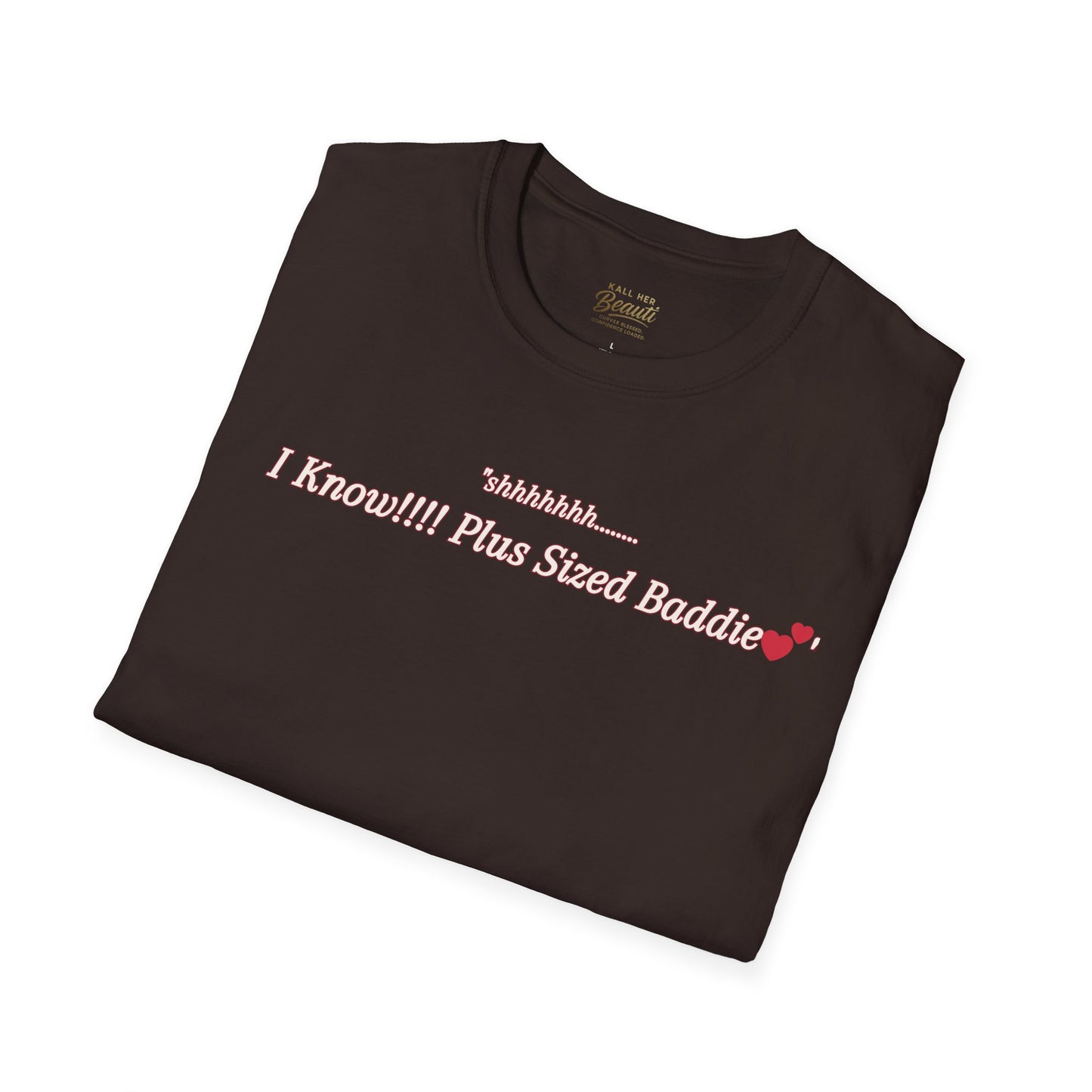 The "Shhhhhhh....... I Know" Signature Tee | Plus Size Affirmation Streetwear