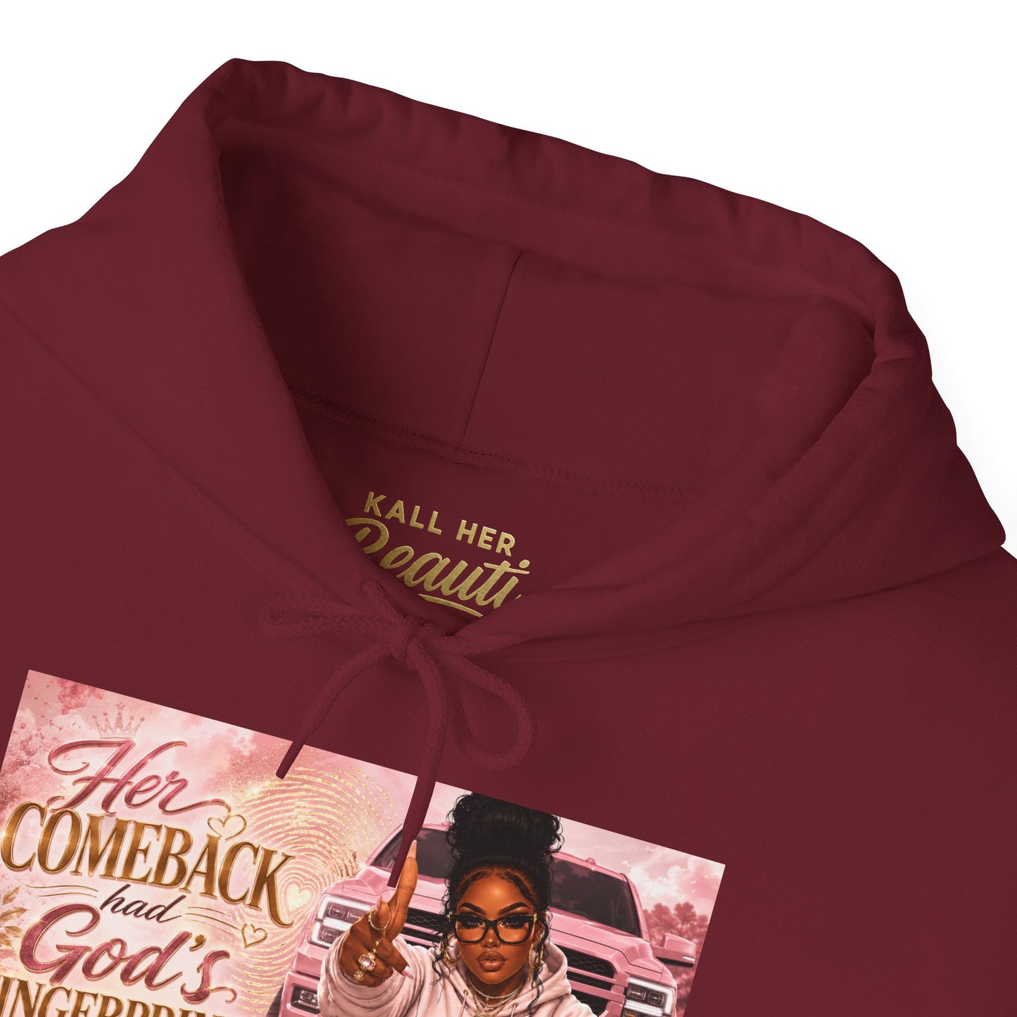 Her Comeback Had God’s Fingerprints All Over It Hoodie| Kall Her Beauti™ Faith Collection