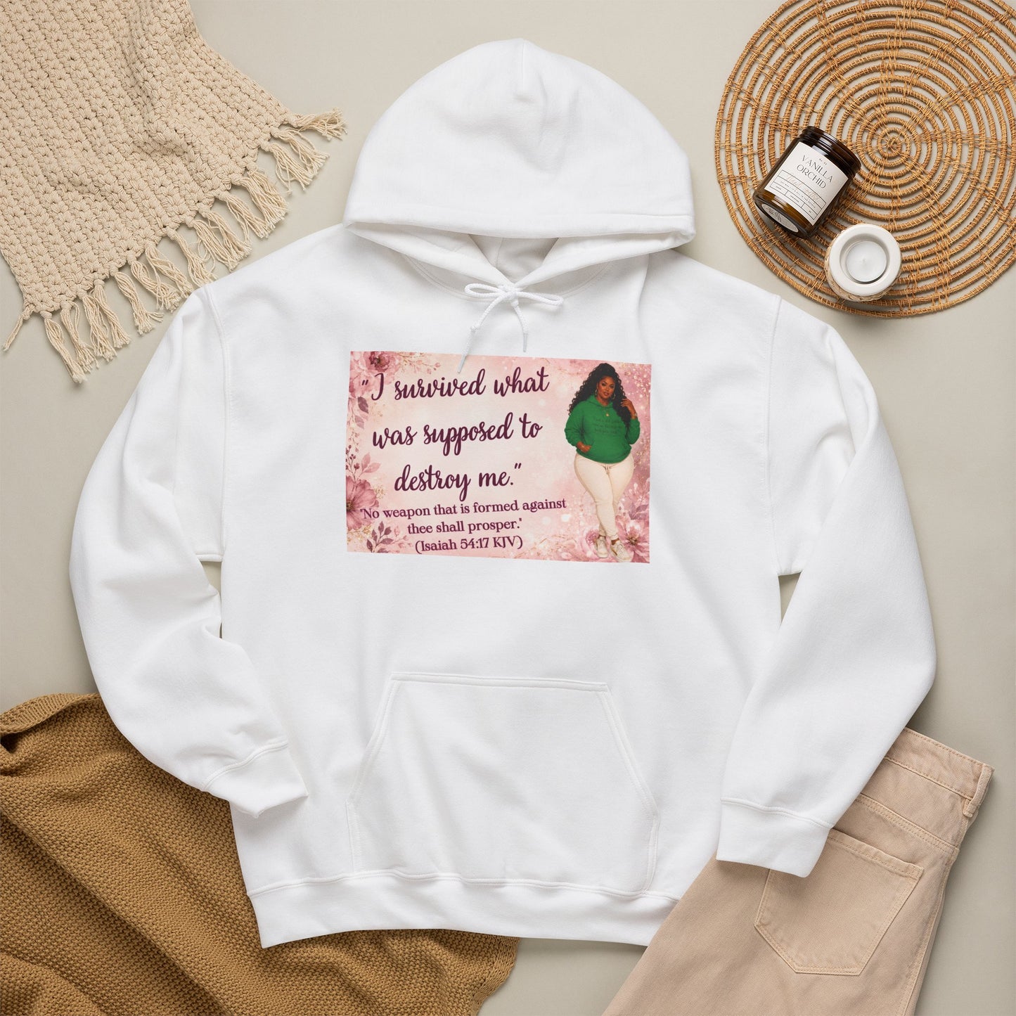 I Survived What Was Supposed to Destroy Me Hoodie | Kall Her Beauti Faith Sweatshirt