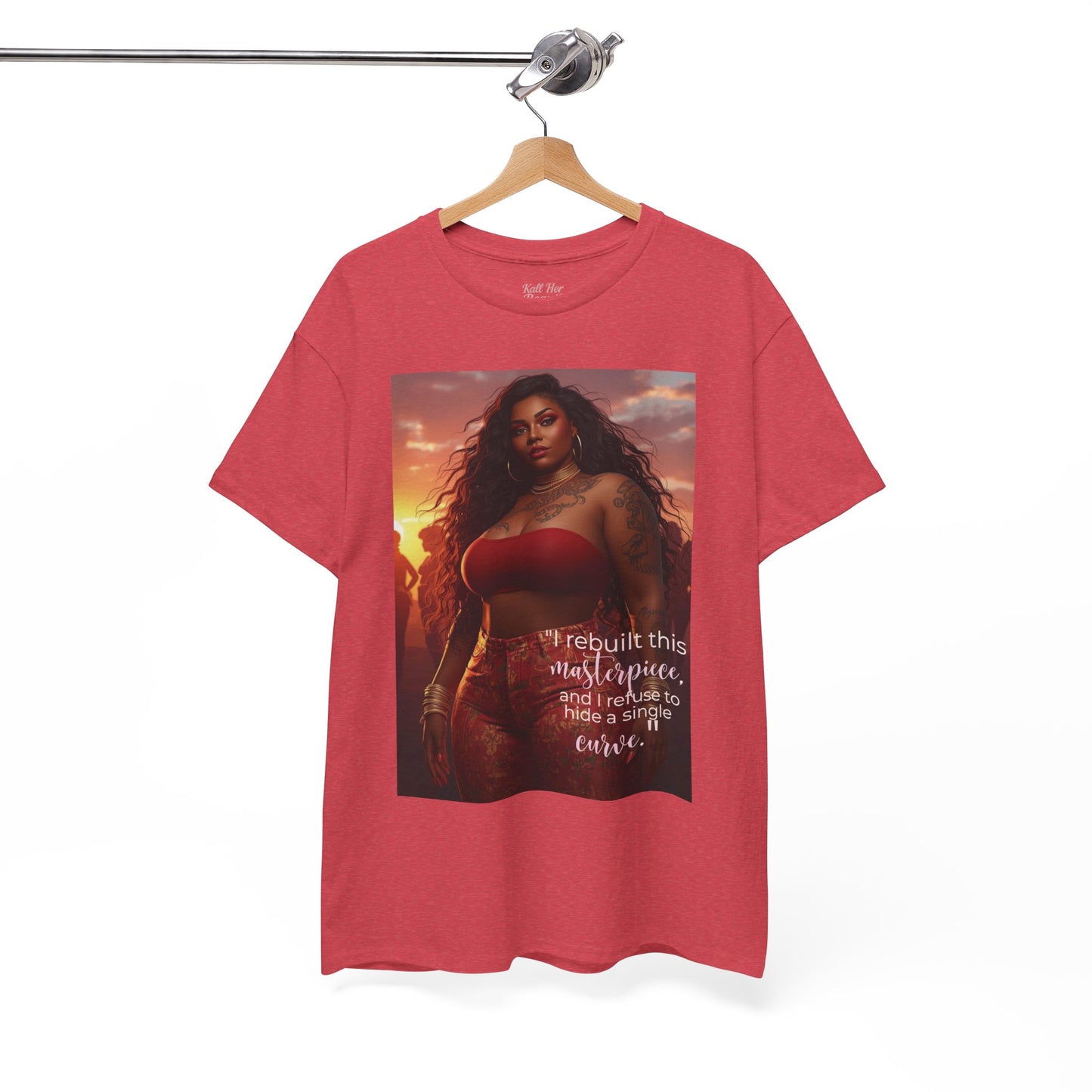 Say It With Your Chest-"Rebuilt This Masterpiece" Oversized Streetwear Tee | Plus Size Graphic T-Shirt