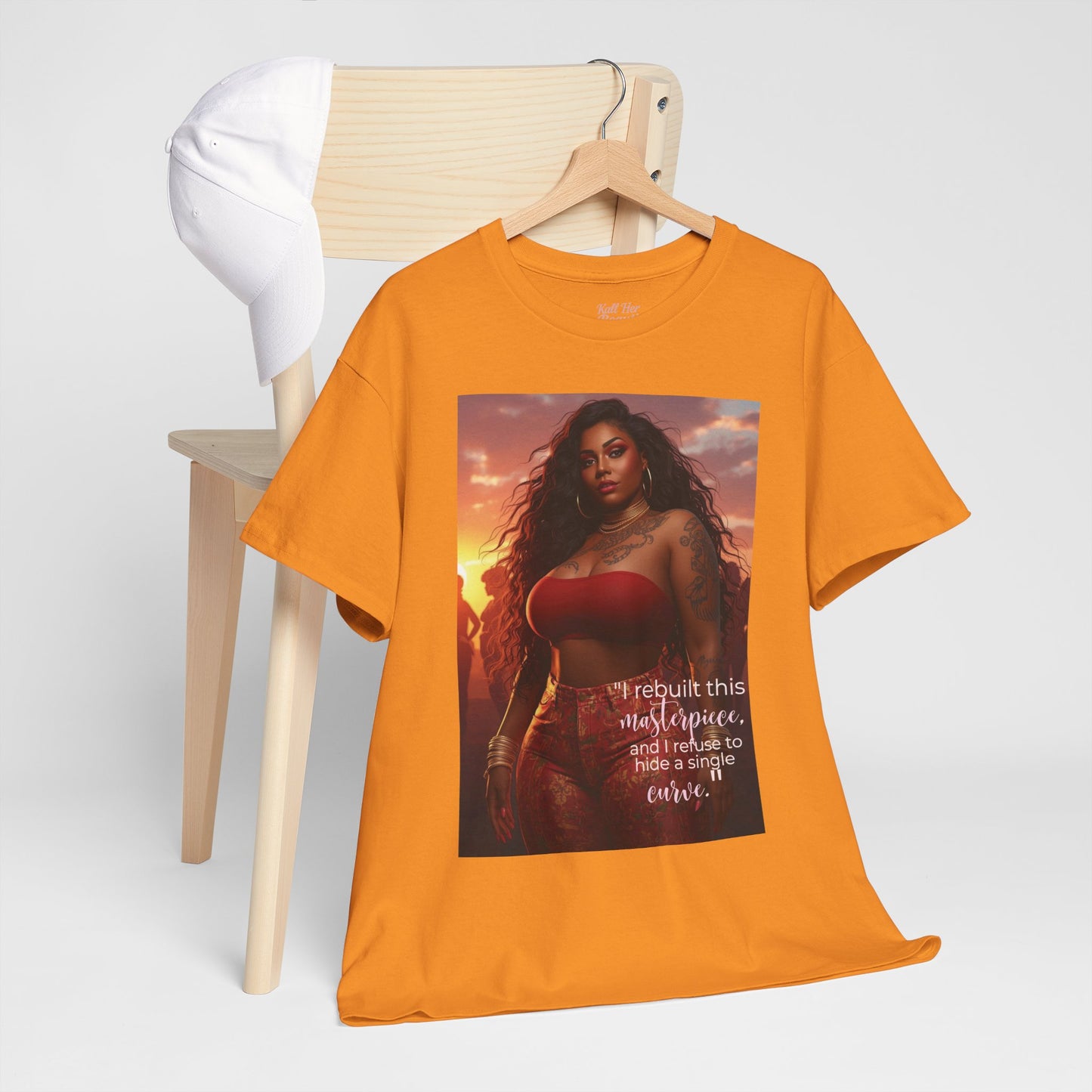 Say It With Your Chest-"Rebuilt This Masterpiece" Oversized Streetwear Tee | Plus Size Graphic T-Shirt