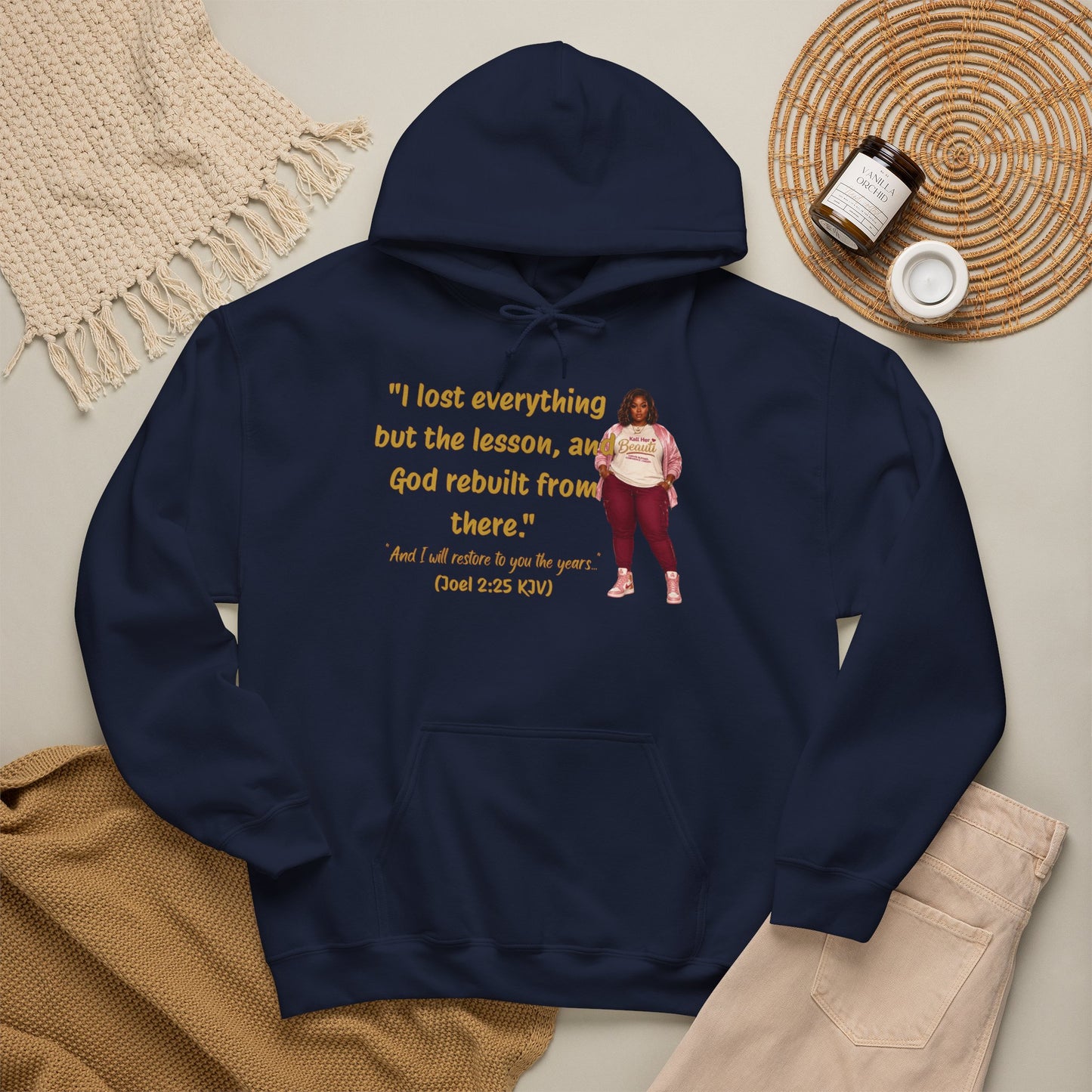 I Lost Everything But the Lesson Faith Hoodie| Kall Her Beauti Affirmation